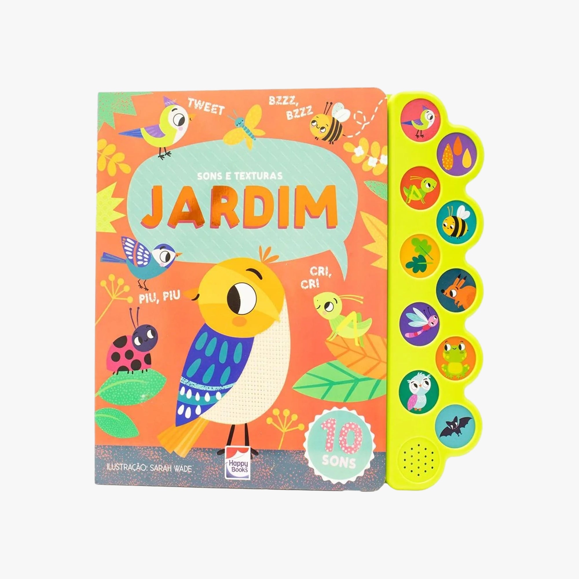 Livro Infantil Sons e Texturas Jardim