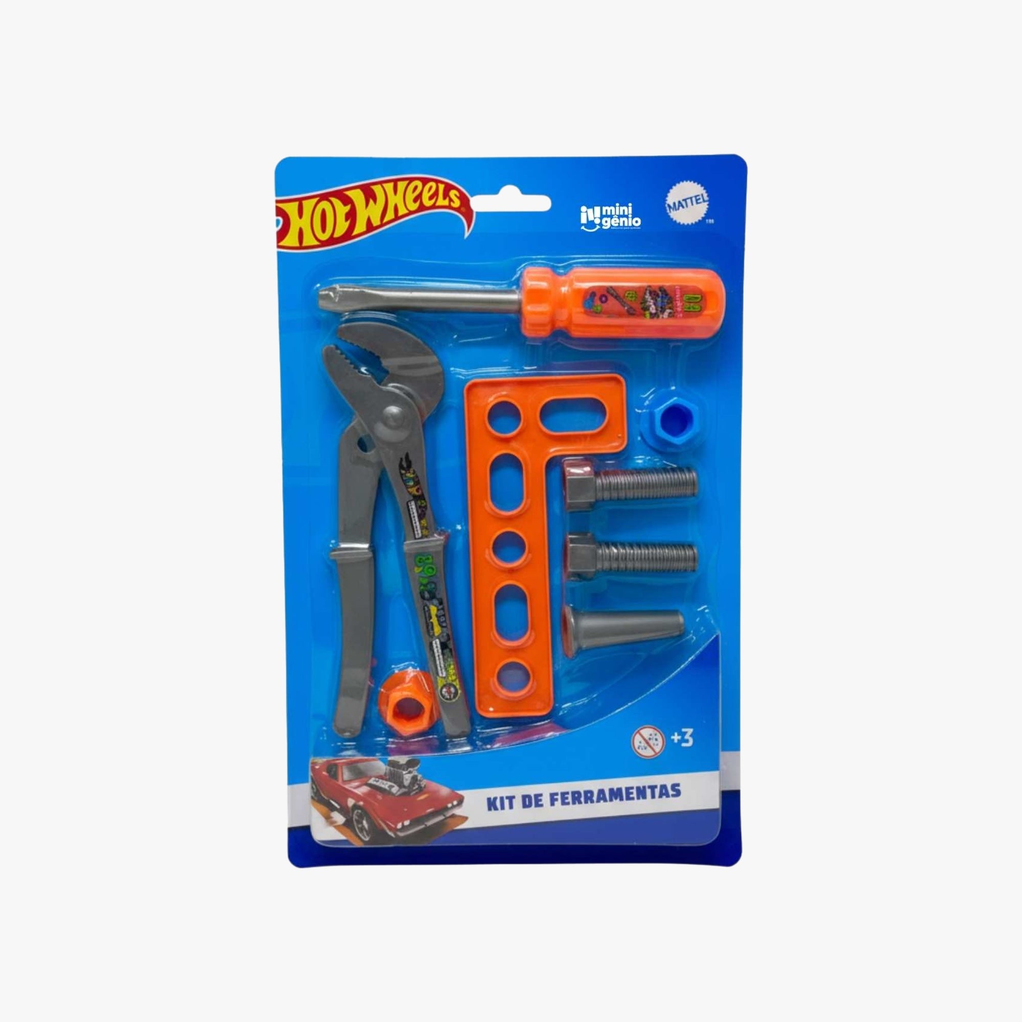 Brinquedo Infantil Kit Ferramentas Hot Wheels