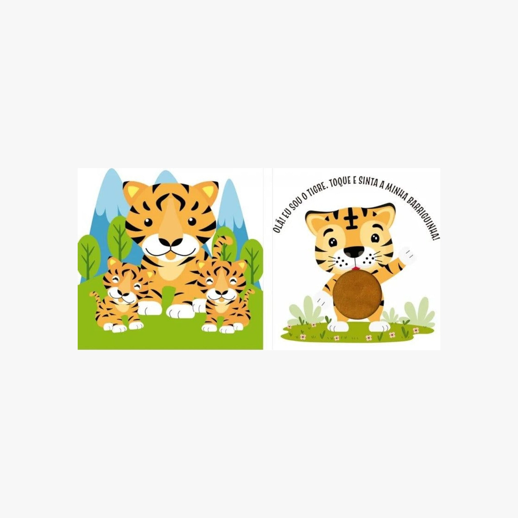 Livro Sensorial Brincando na Selva