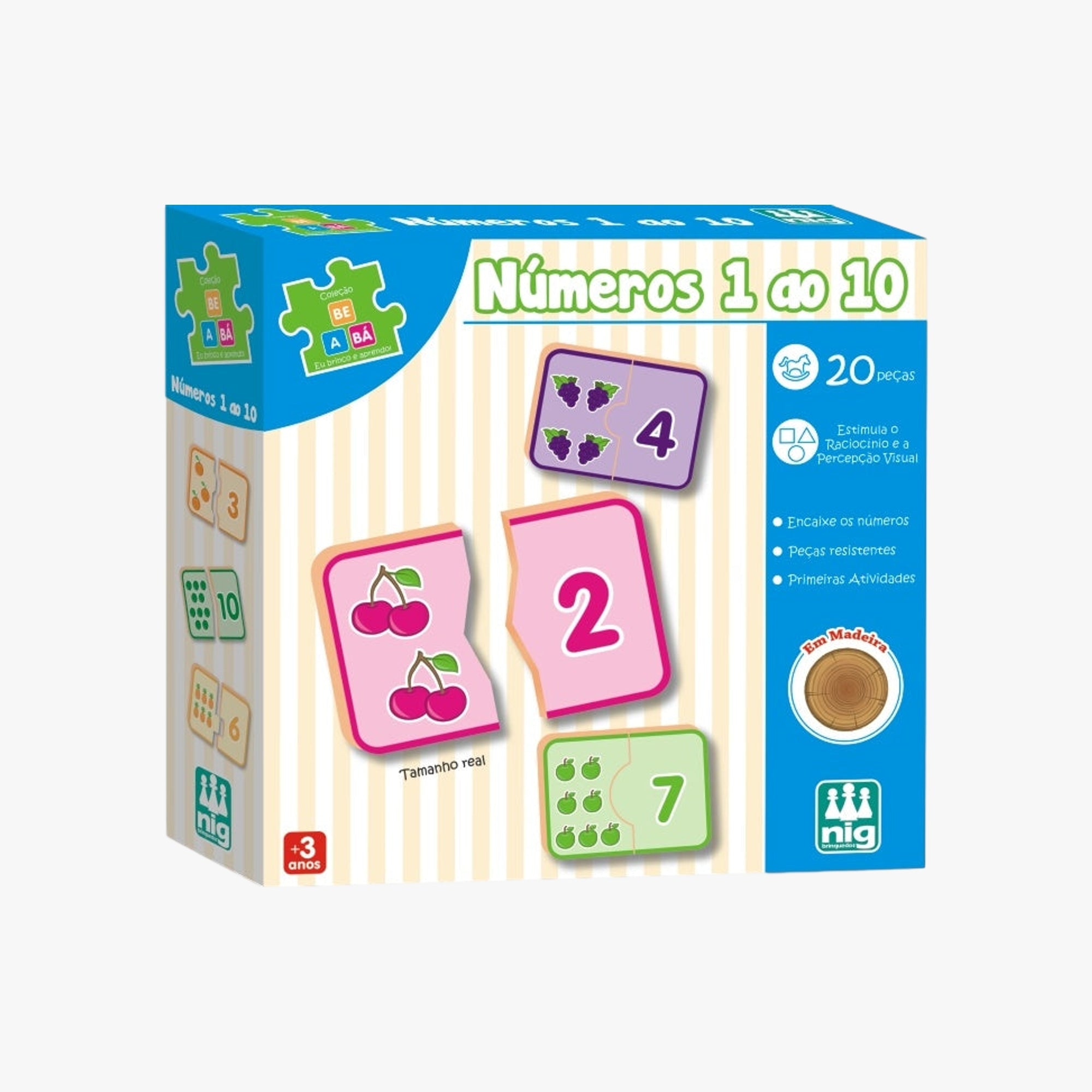 Quebra-Cabeça Infantil Educativo Números 1 ao 10