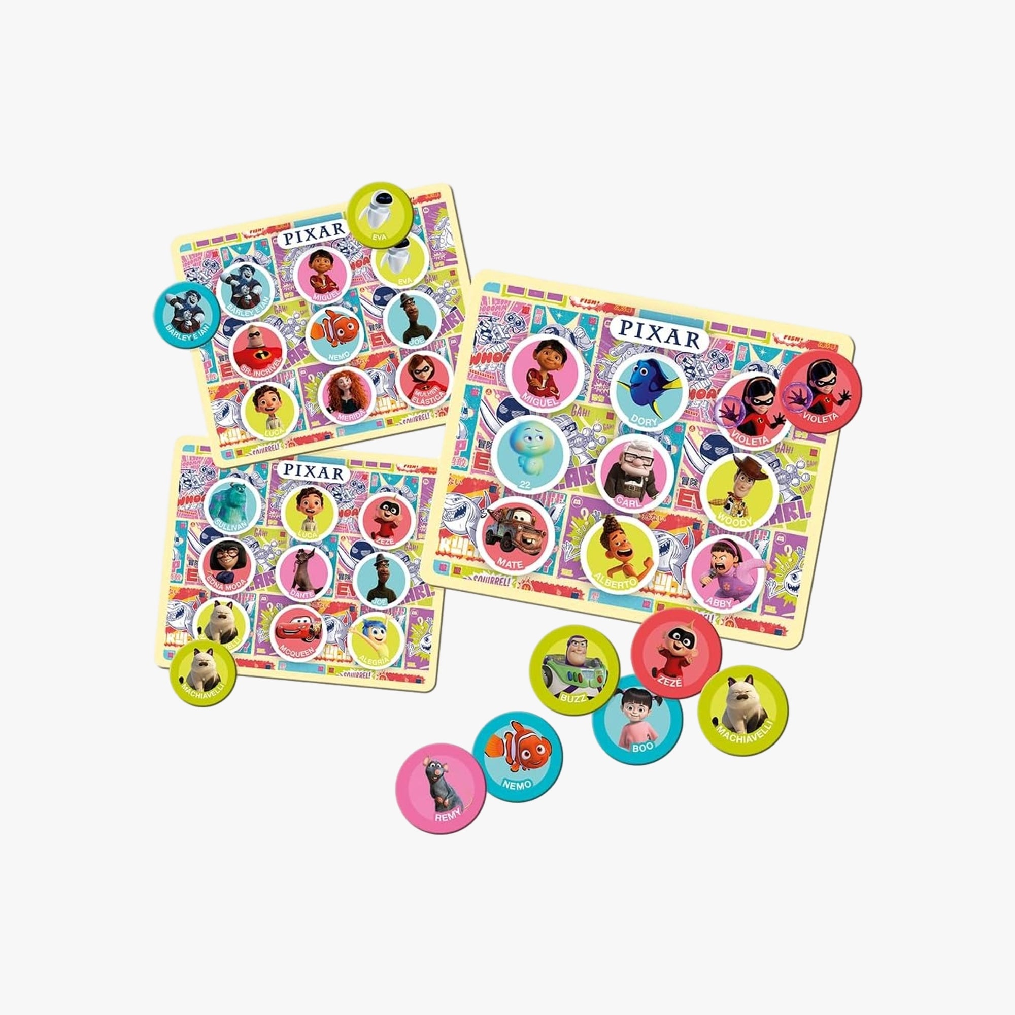 Jogo de Bingo Pixar
