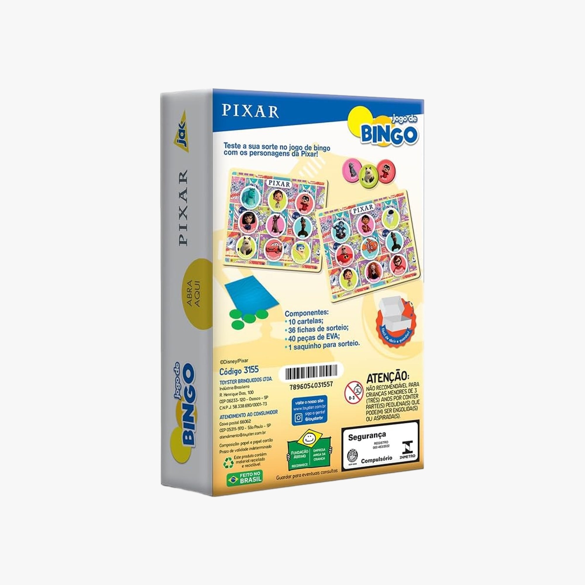 Jogo de Bingo Pixar