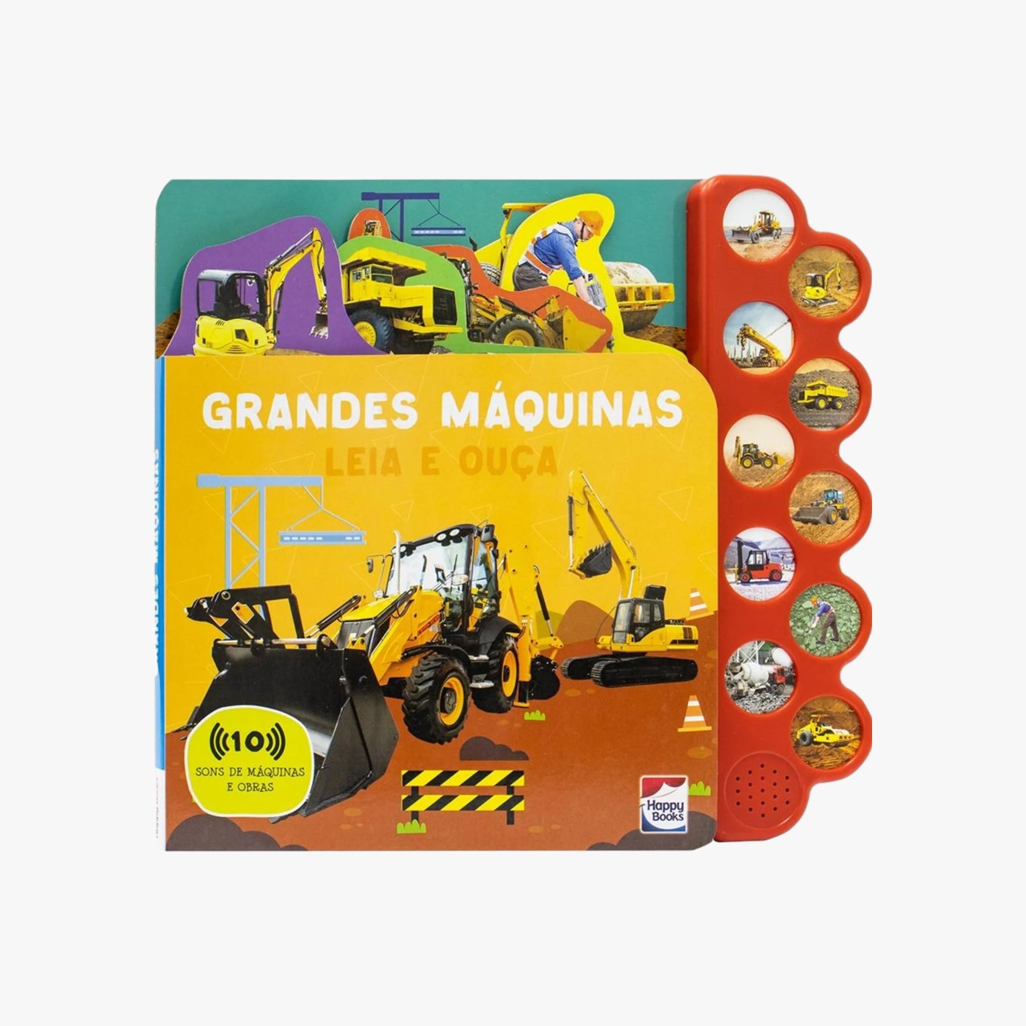 Livro Infantil Leia e Ouça Grandes Máquinas