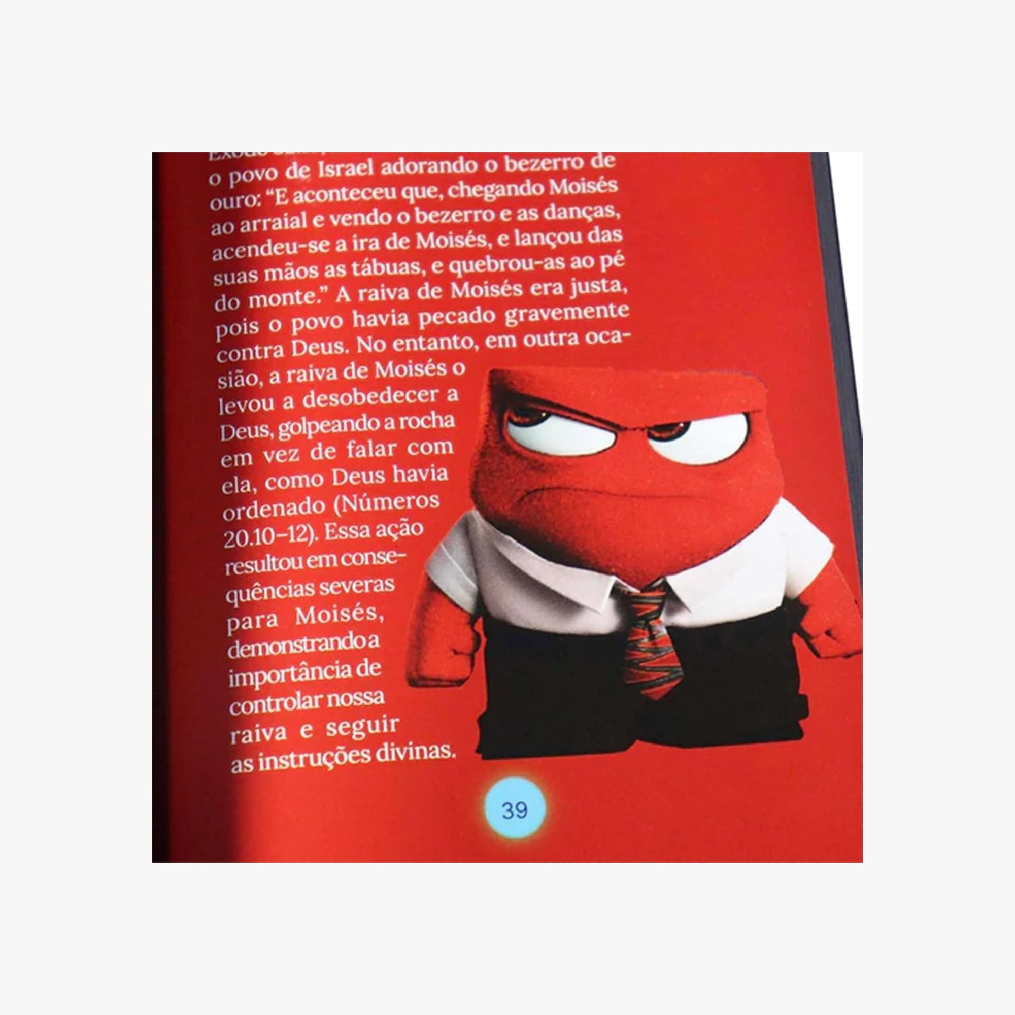 Páginas abertas do devocional mostrando layout de leitura e atividade diária