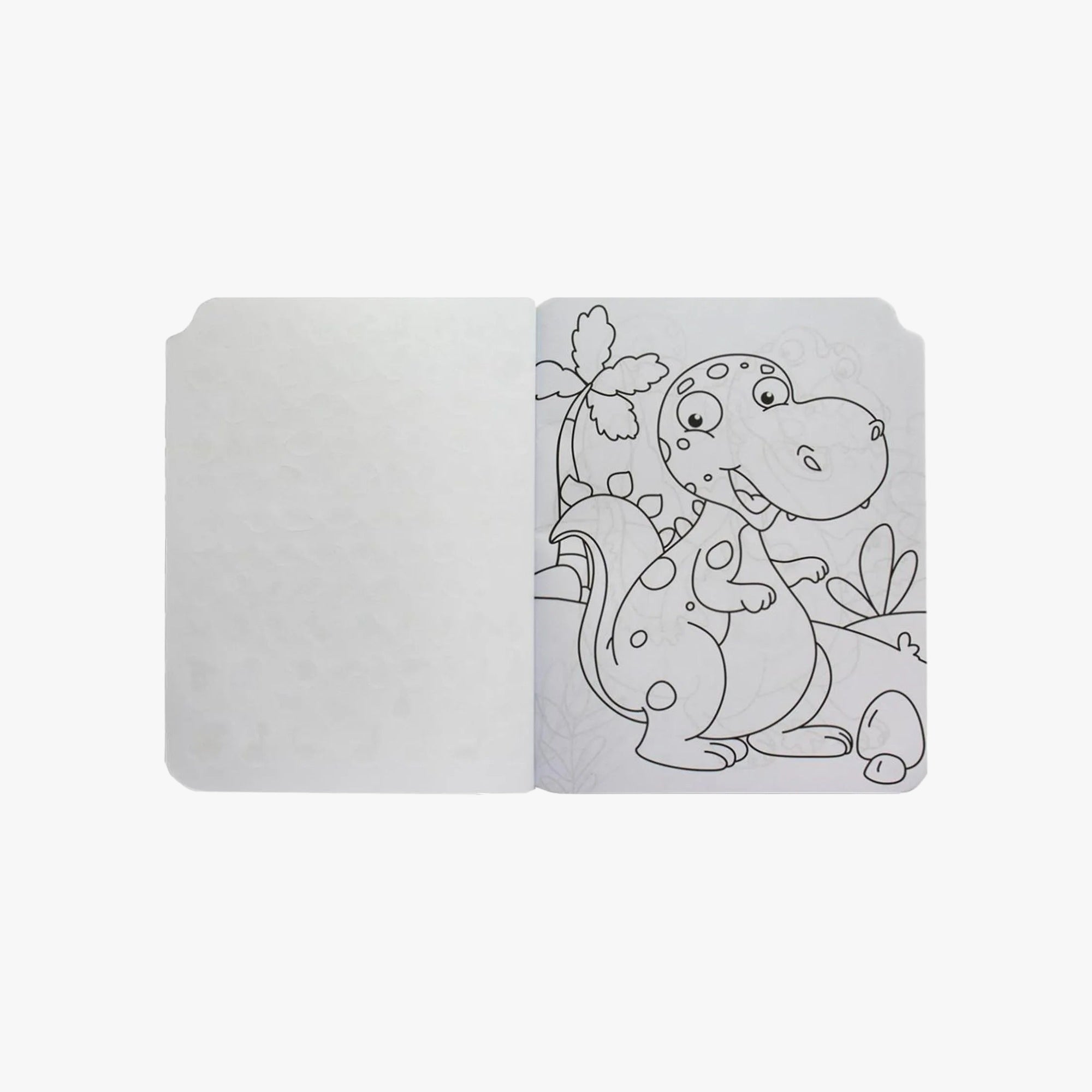 Livro de colorir com adesivos de dinossauros