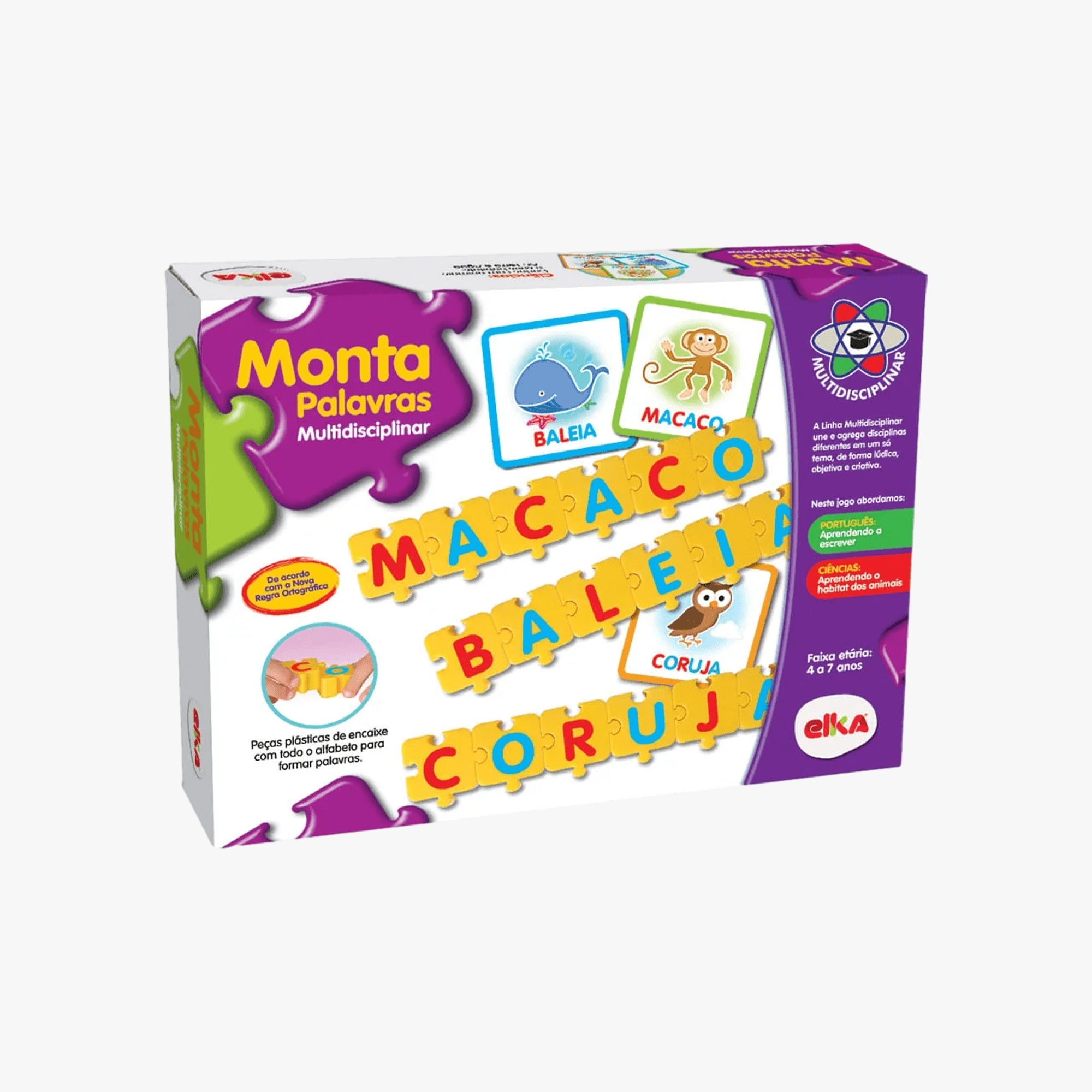 Brinquedo Pedagógico Monta Palavras