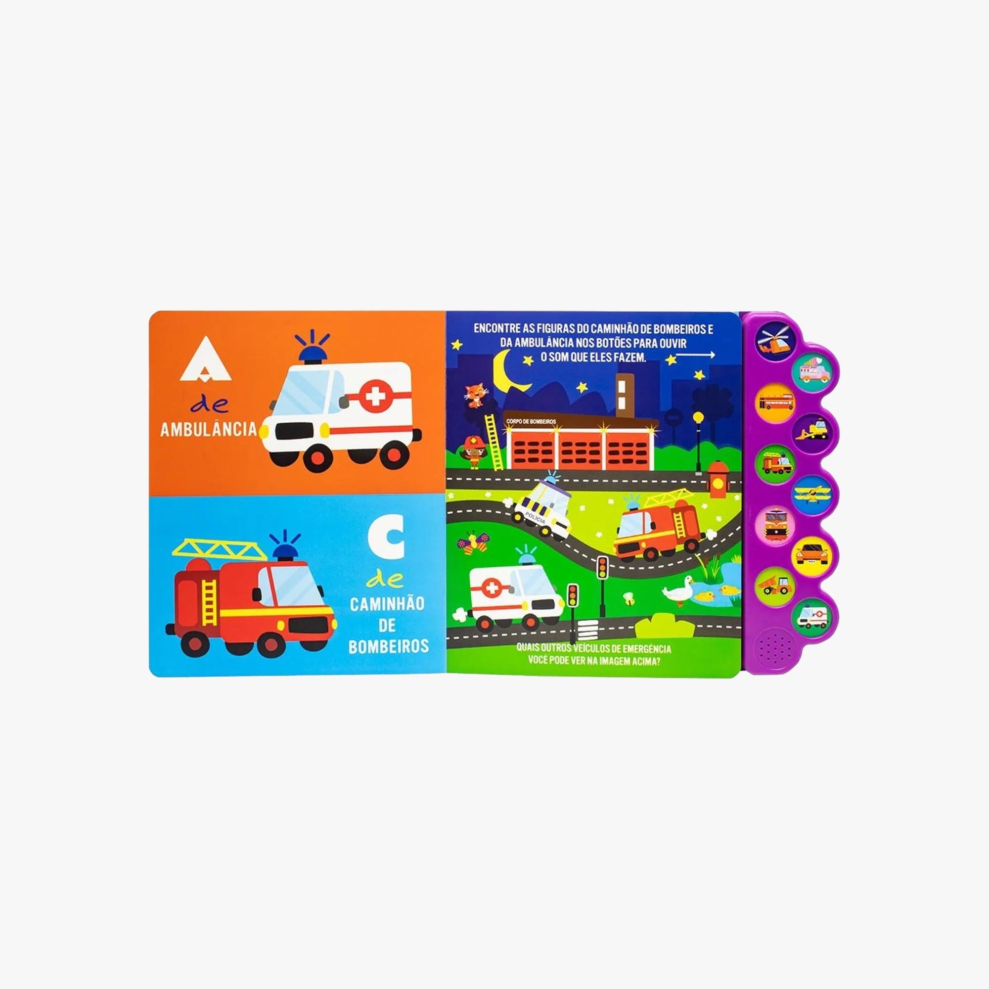Livro Mundo Sonoro: Transportes Super Divertidos