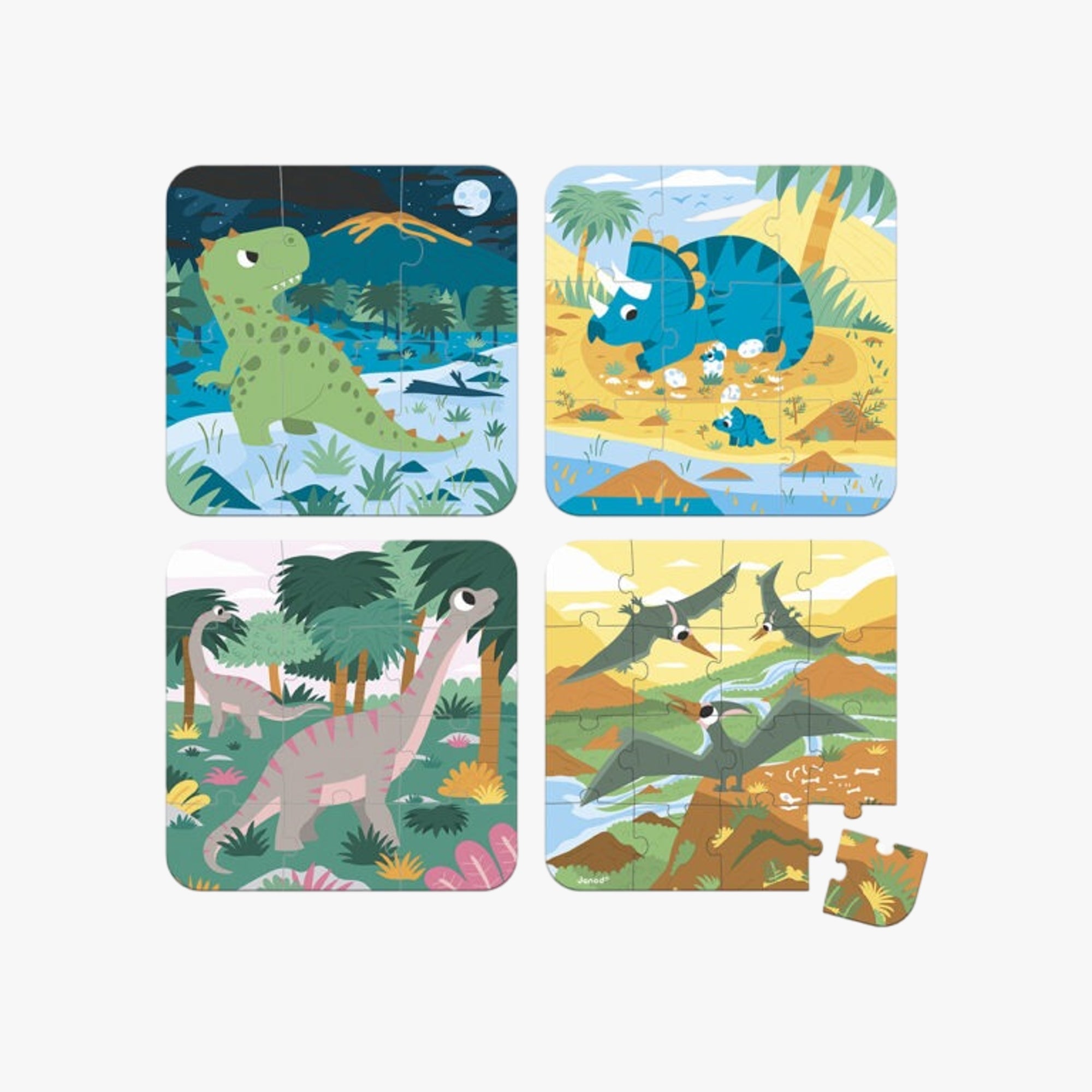 Quebra-Cabeça Progressivo Dinossauros