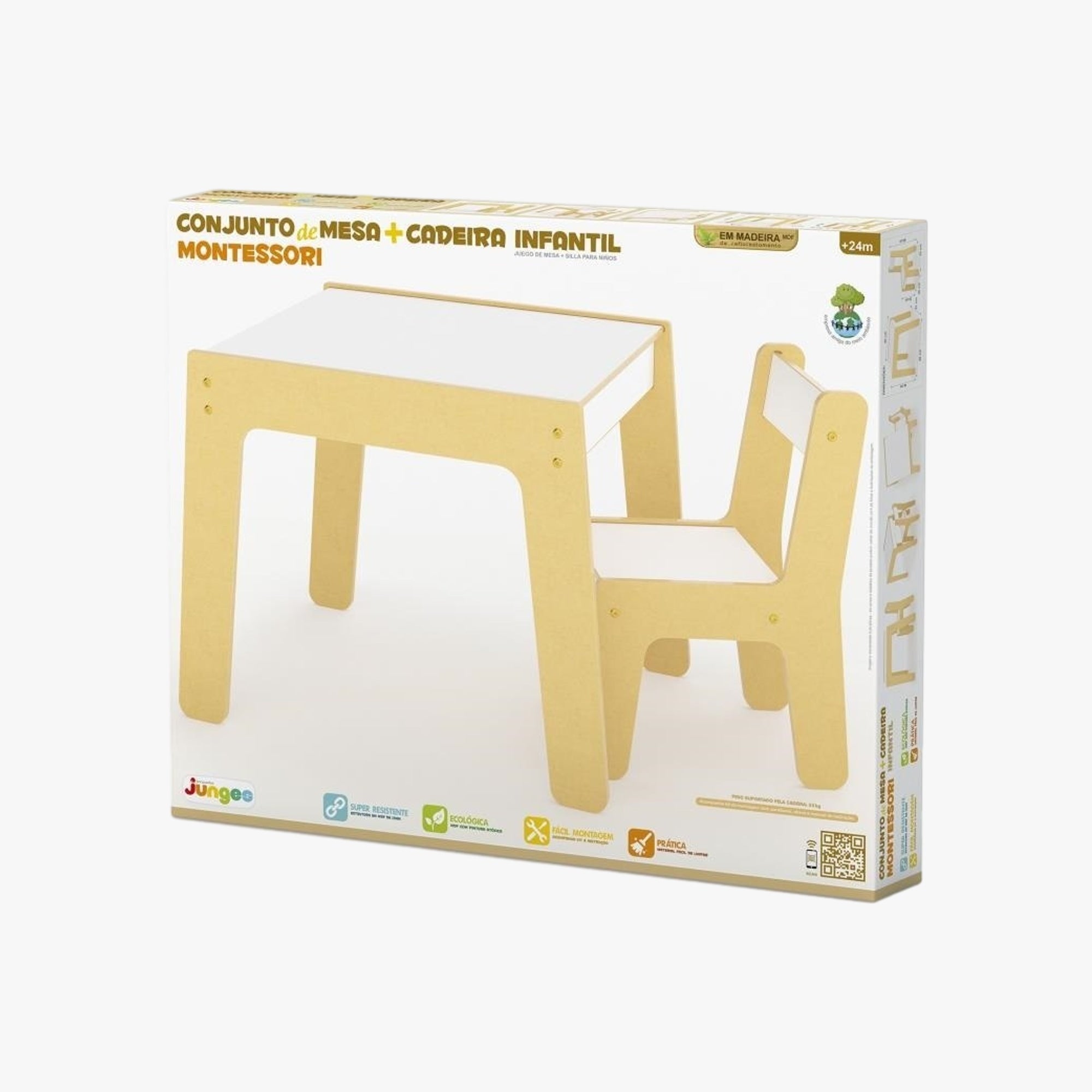 Conjunto de Mesa e Cadeirinha Infantil