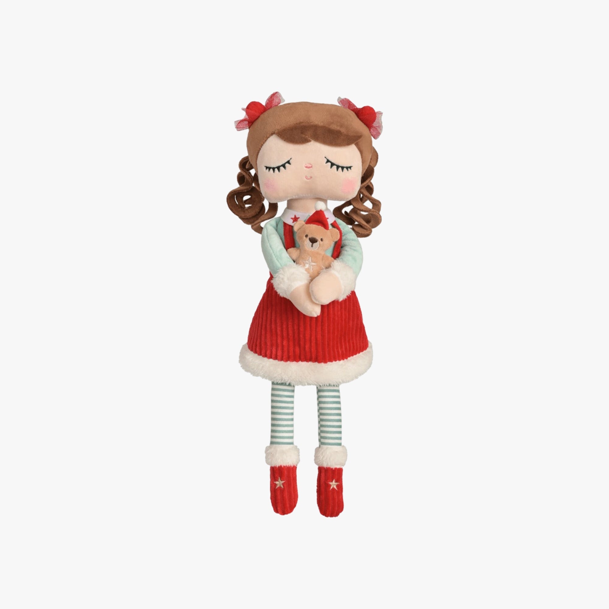 Boneca de Pano Infantil Nina - Edição Especial de Natal