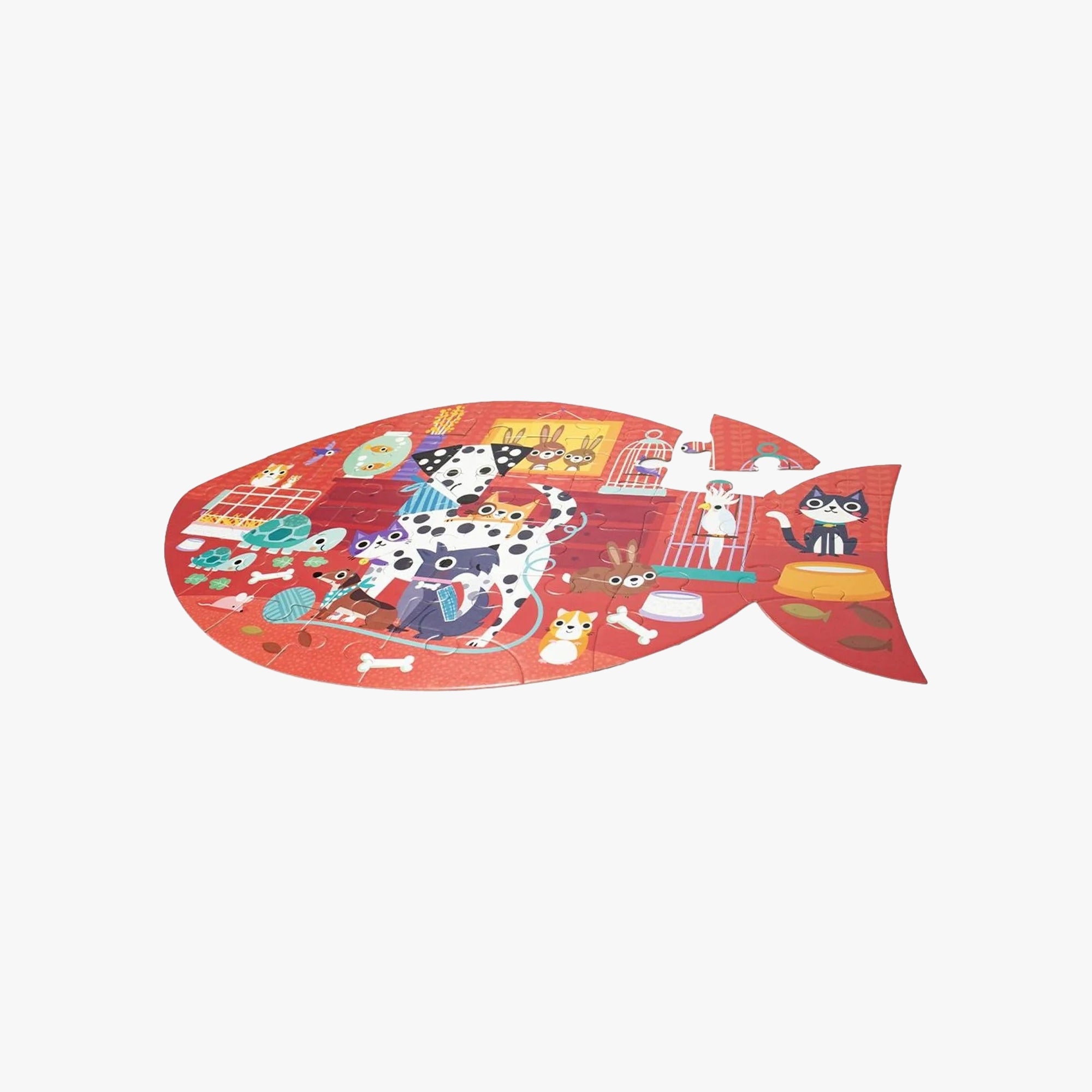 Kit Infantil Livro + Quebra-Cabeça Animais de Estimação