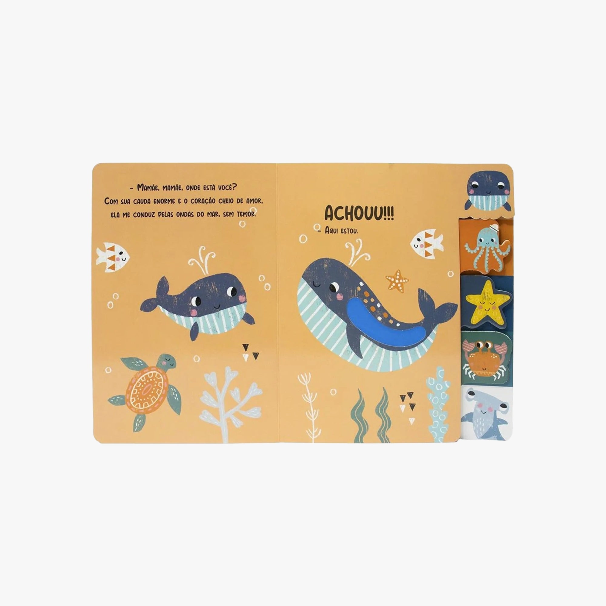 Livro Aventuras Táteis: Animais do Oceano