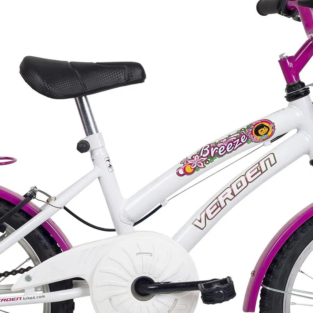 Bicicleta Breeze Aro 16 Branco e Pink