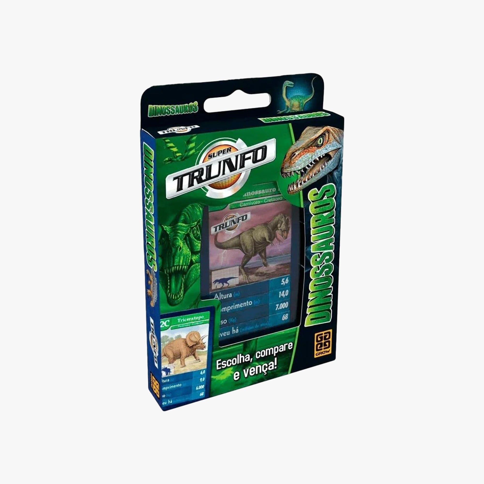 Jogo de Cartas Super Trunfo Dinossauro