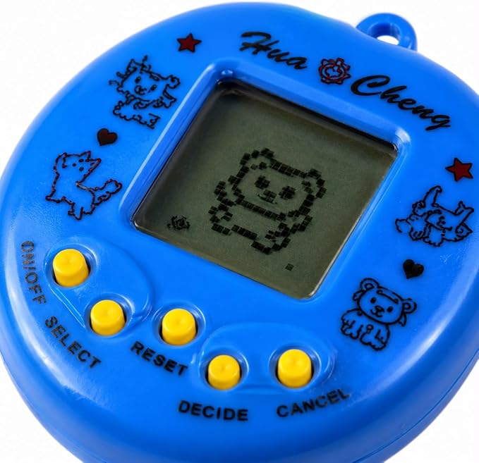 Bichinho Virtual Animal De Estimação Tamagotchi 168 Animais Para Brincar E Cuidar Formato Coração Com Cordão