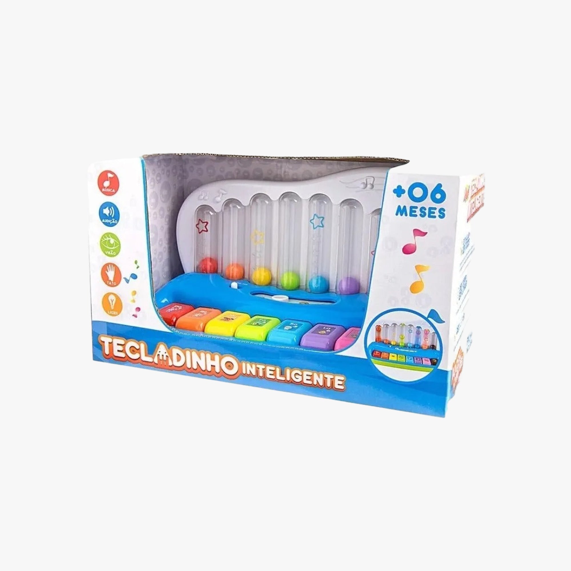 Brinquedo Teclado Inteligente Musical Bilingue