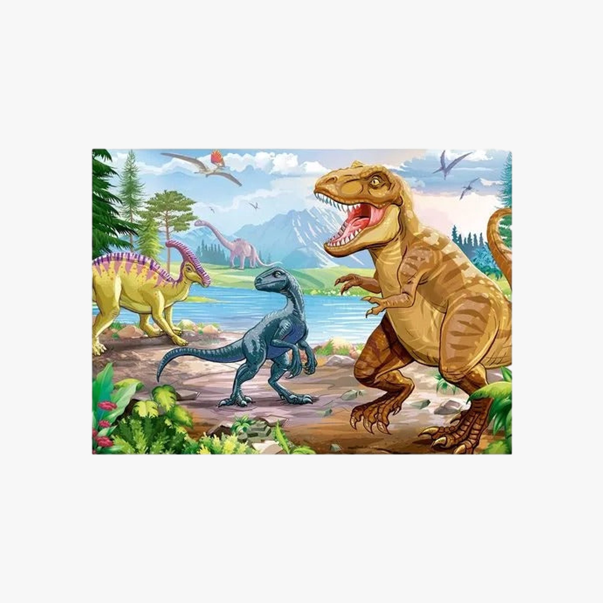 Quebra-Cabeça Infantil T-Rex 60 Peças - Grow