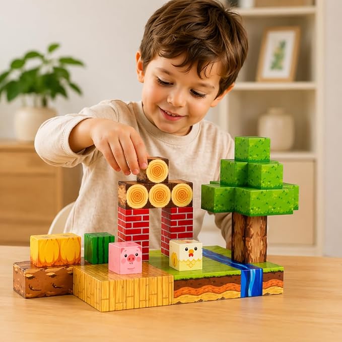 Blocos Magneticos Infantil de Montar 72 Peças