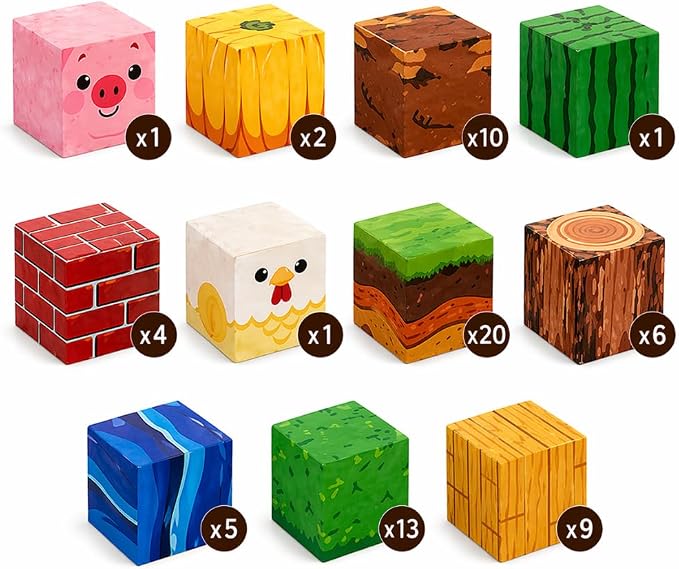 Blocos Magneticos Infantil de Montar 72 Peças