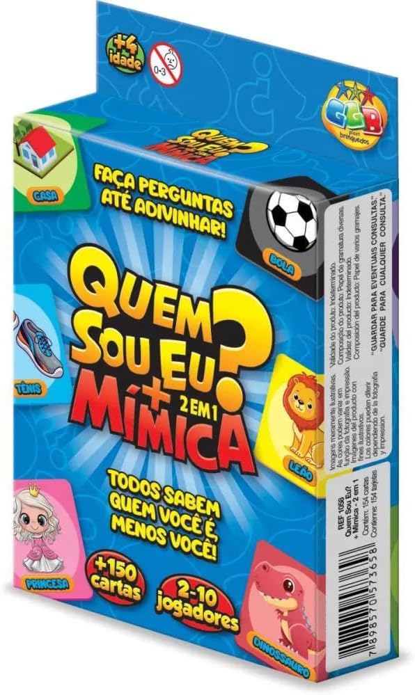 Jogo Quem Sou Eu + Mimica - 2 em 1