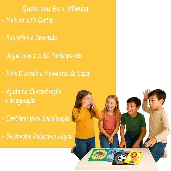 Jogo Quem Sou Eu + Mimica - 2 em 1