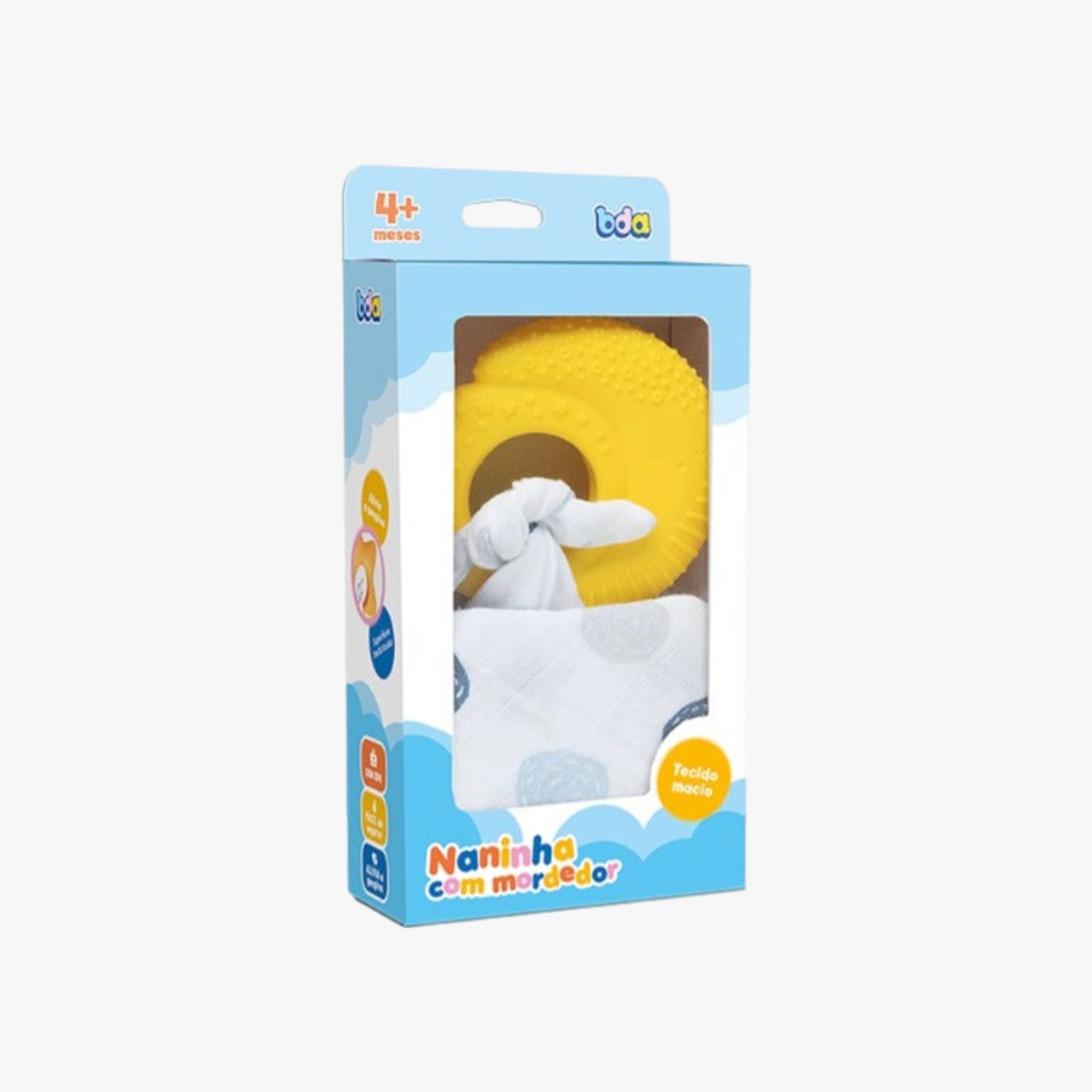 Naninha com Mordedor para Bebê Amarelo