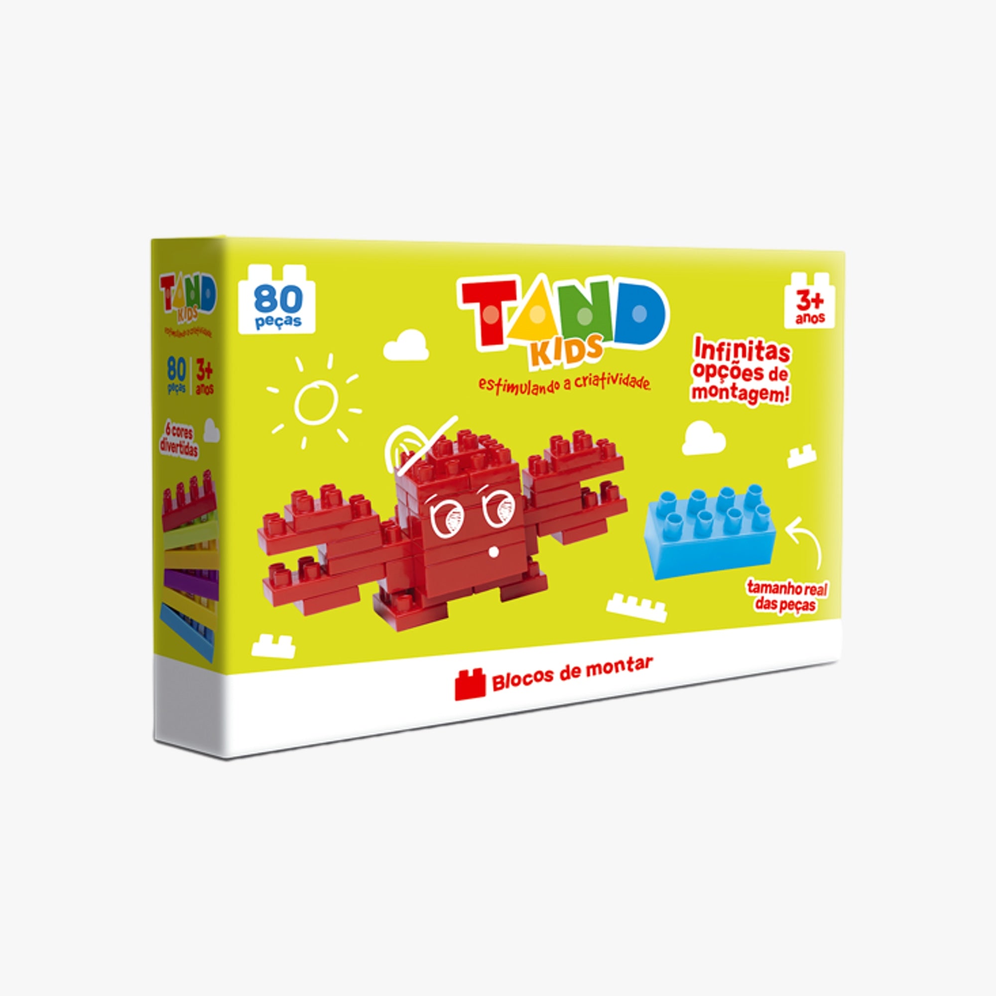 Blocos de Montar Tand Kids 80 peças