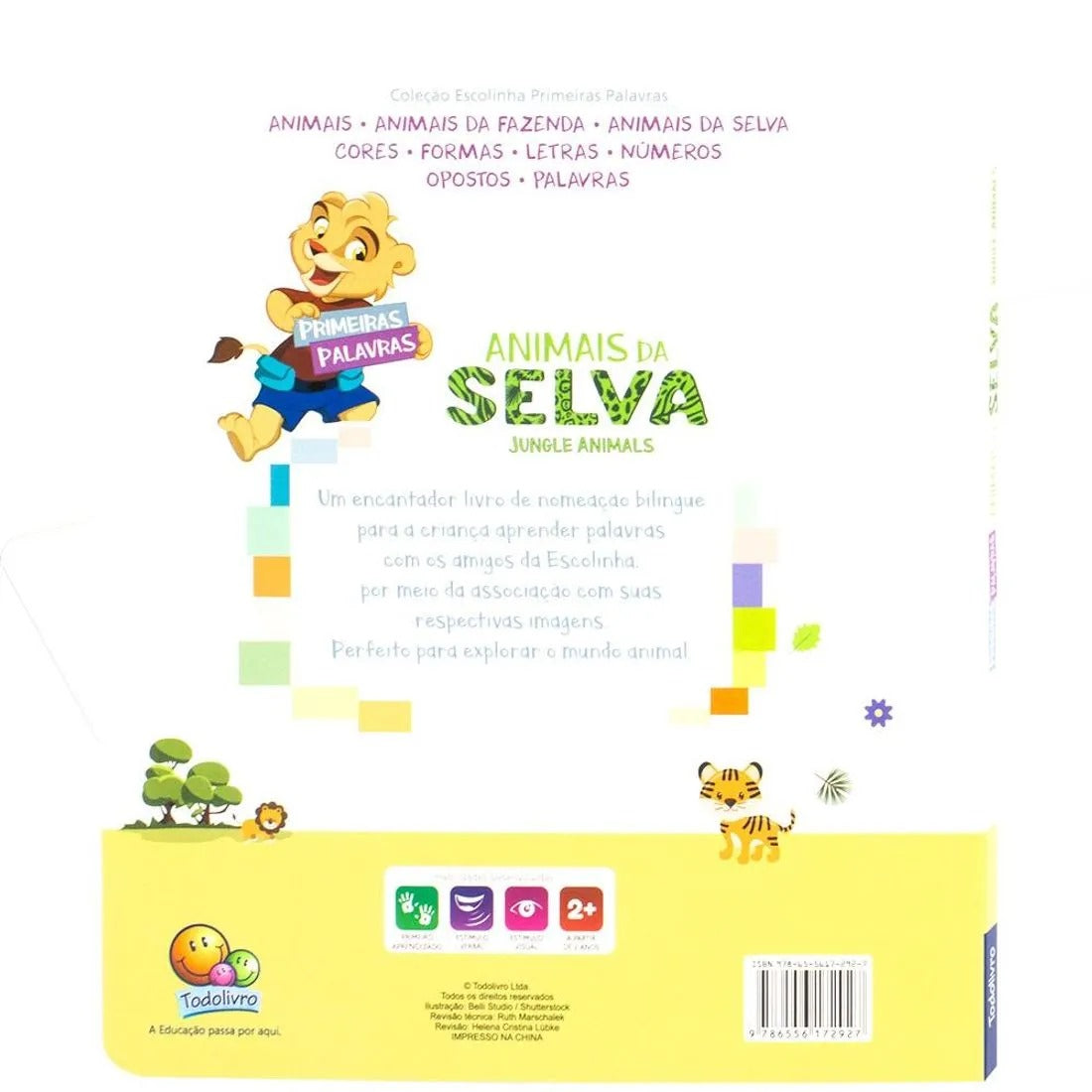 Livro Escolinha Primeiras Palavras: Animais da Selva