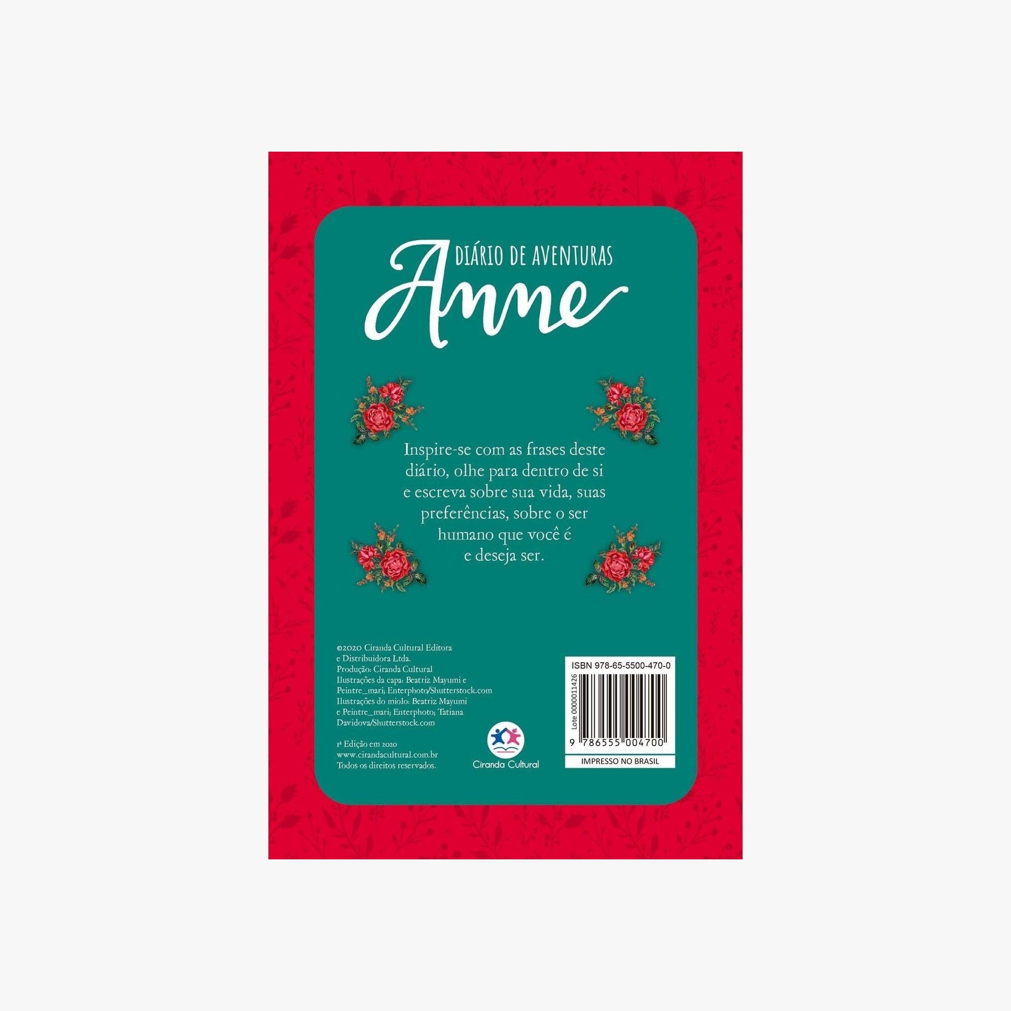 Diário de Aventuras Anne Edição Luxo