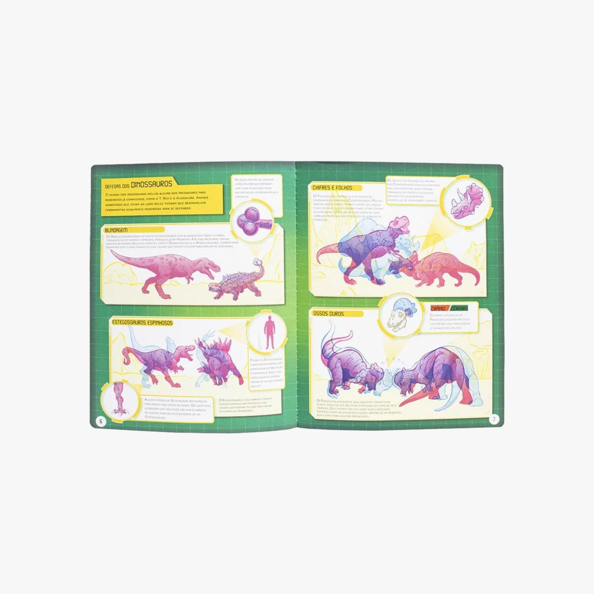 Livro Desvende Fatos Segredos dos Dinossauros