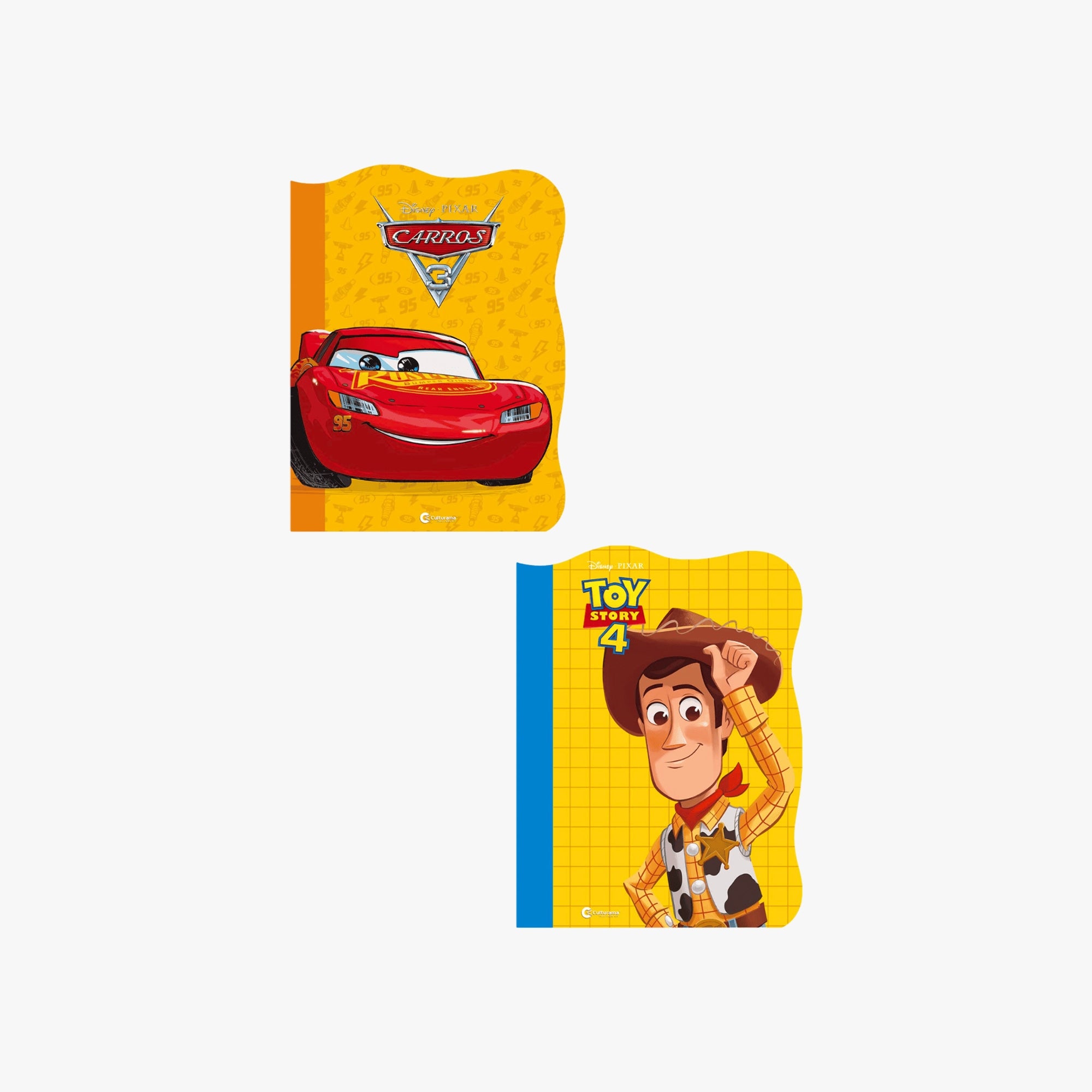 Super Kit 2 Livros Recortados Disney Pixar - Carros e Toy Story