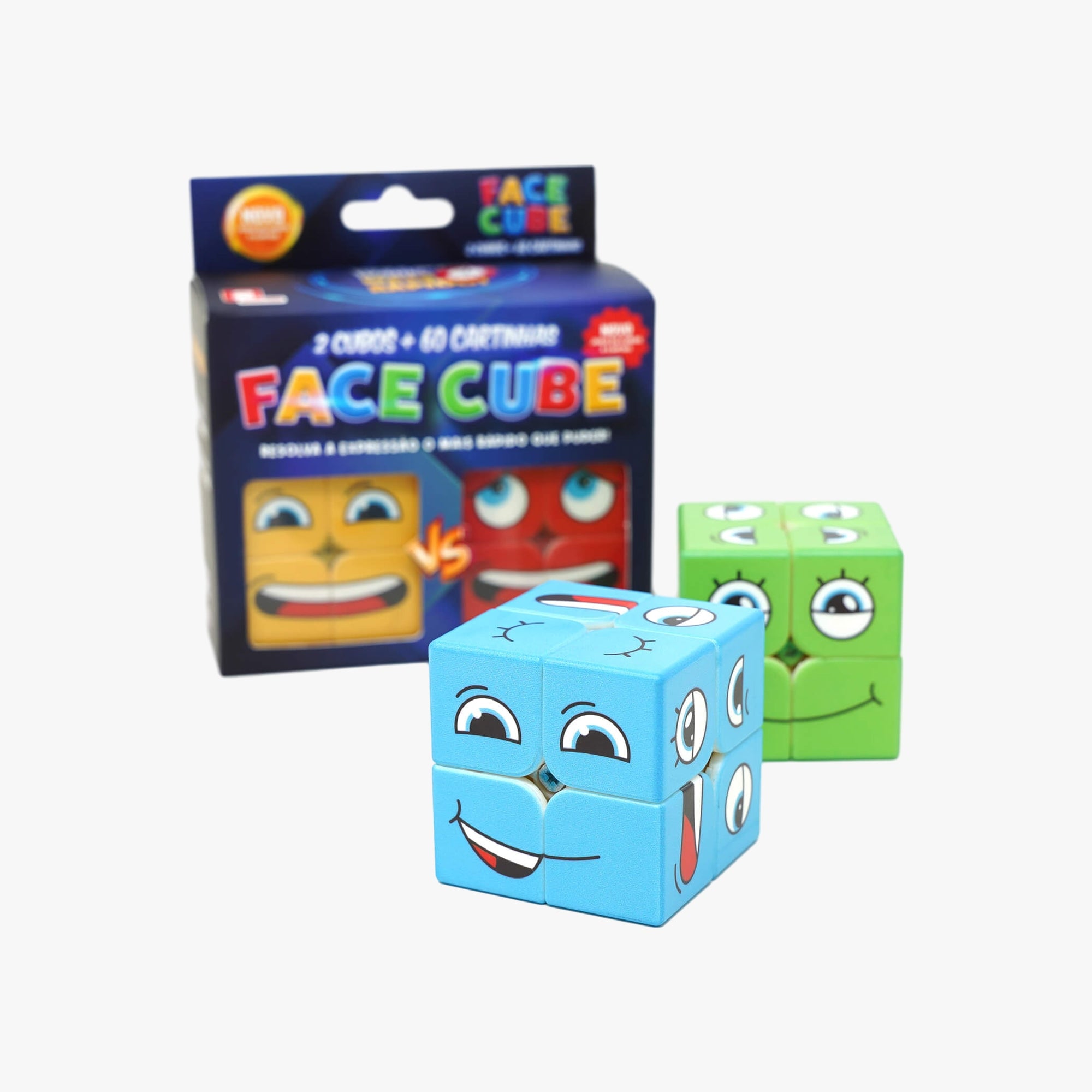 Jogo Face Cube 2 Cubos + 60 Cartas