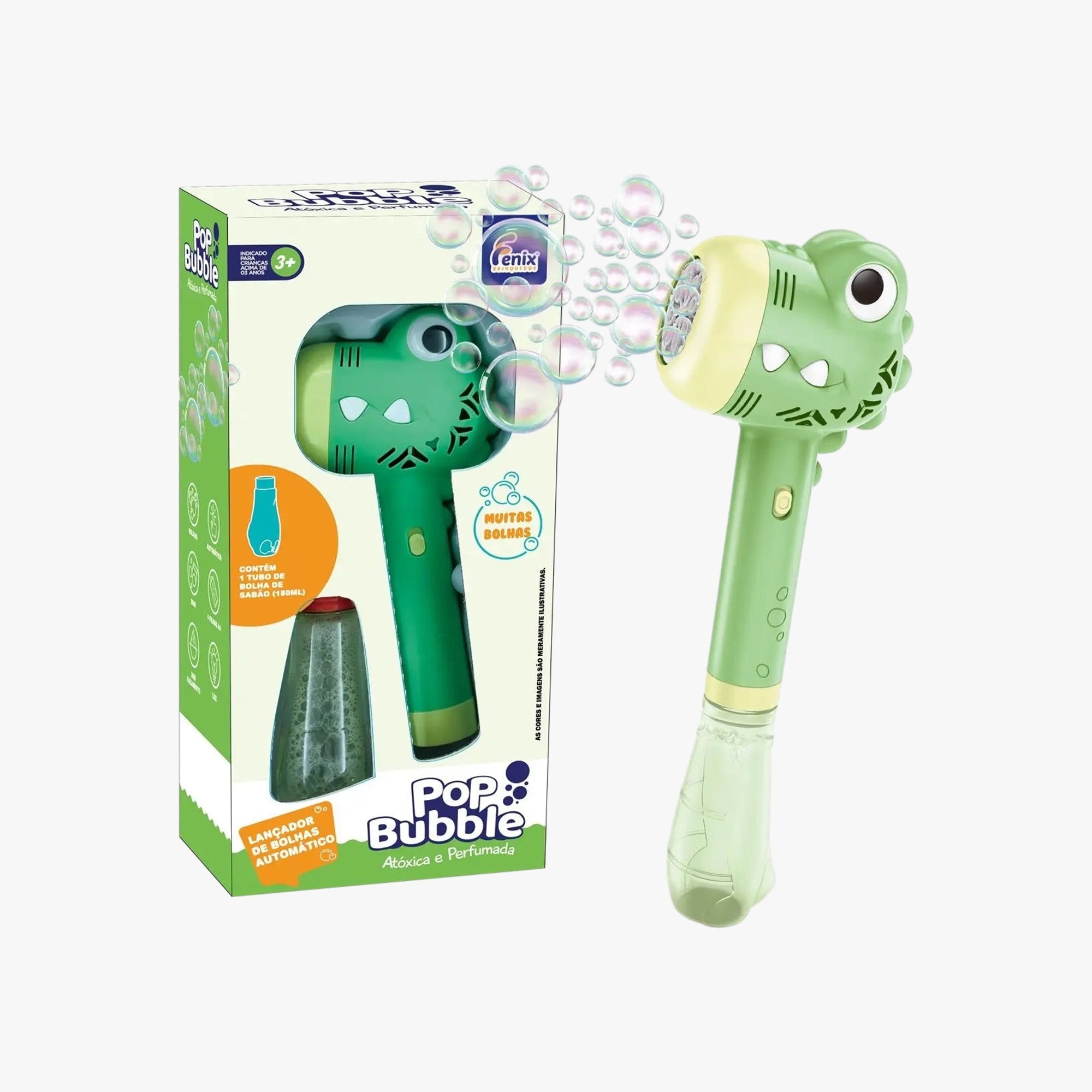 Lançador De Bolhas Automático Dinossauro