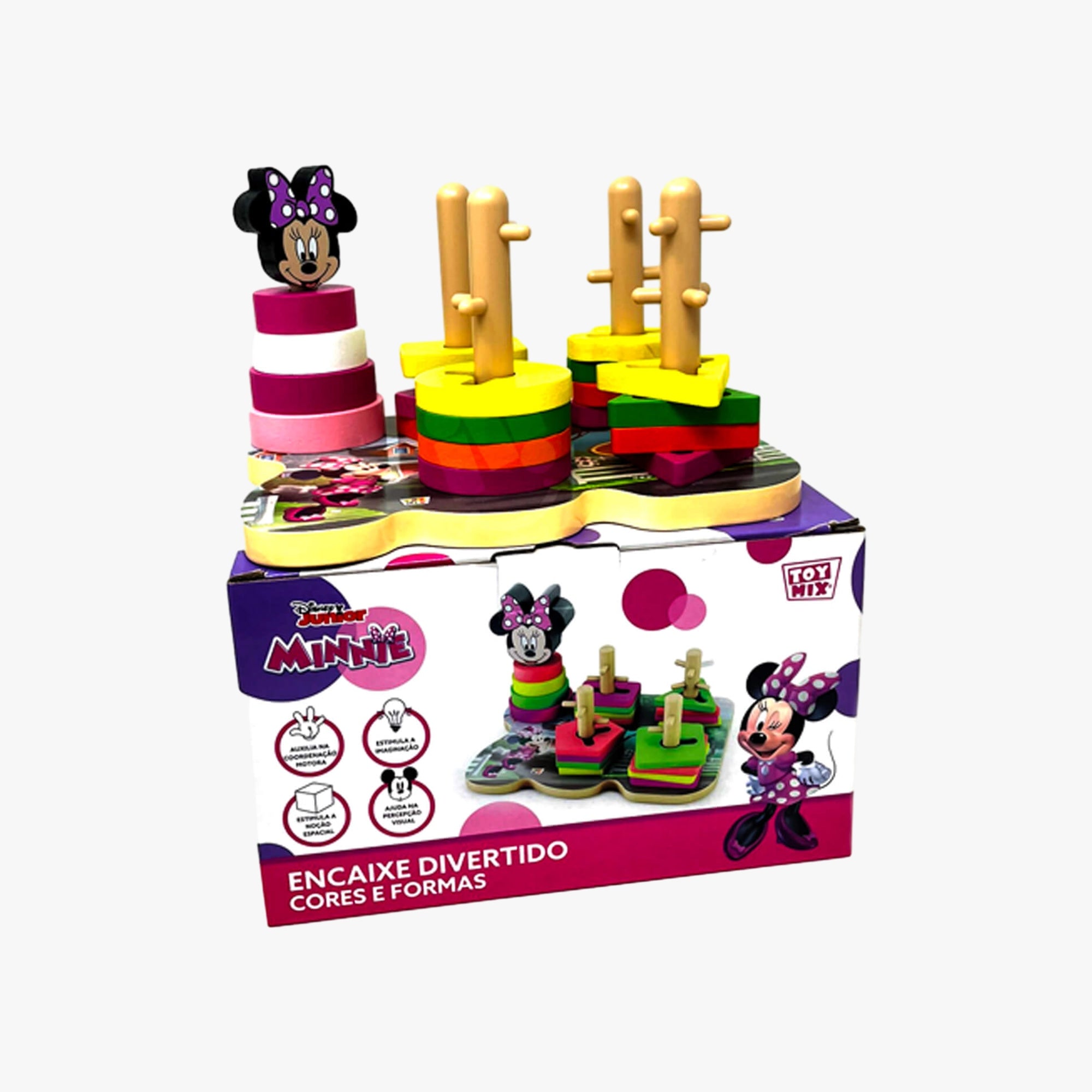 Brinquedo Educativo Encaixe  Divertido Minnie