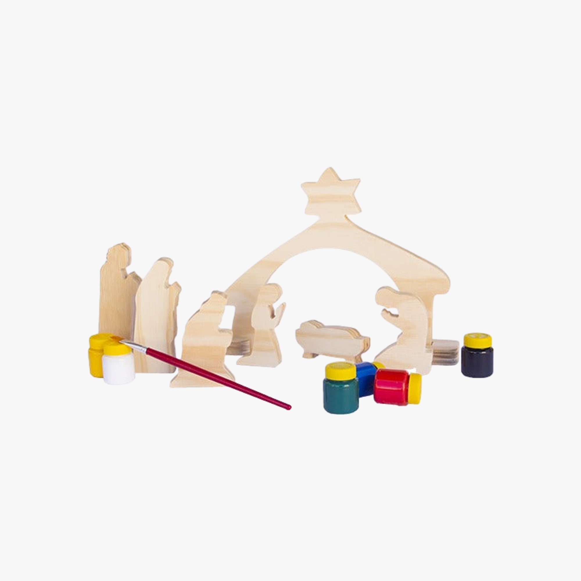 Brinquedo Infantil Pinte e Brinque Presepio de Natal