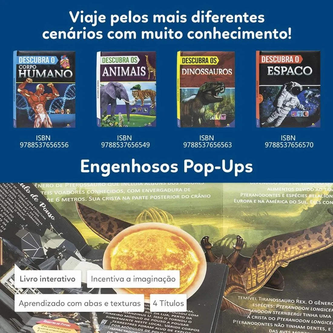 Livro POP-UPS: Descubra os Animais