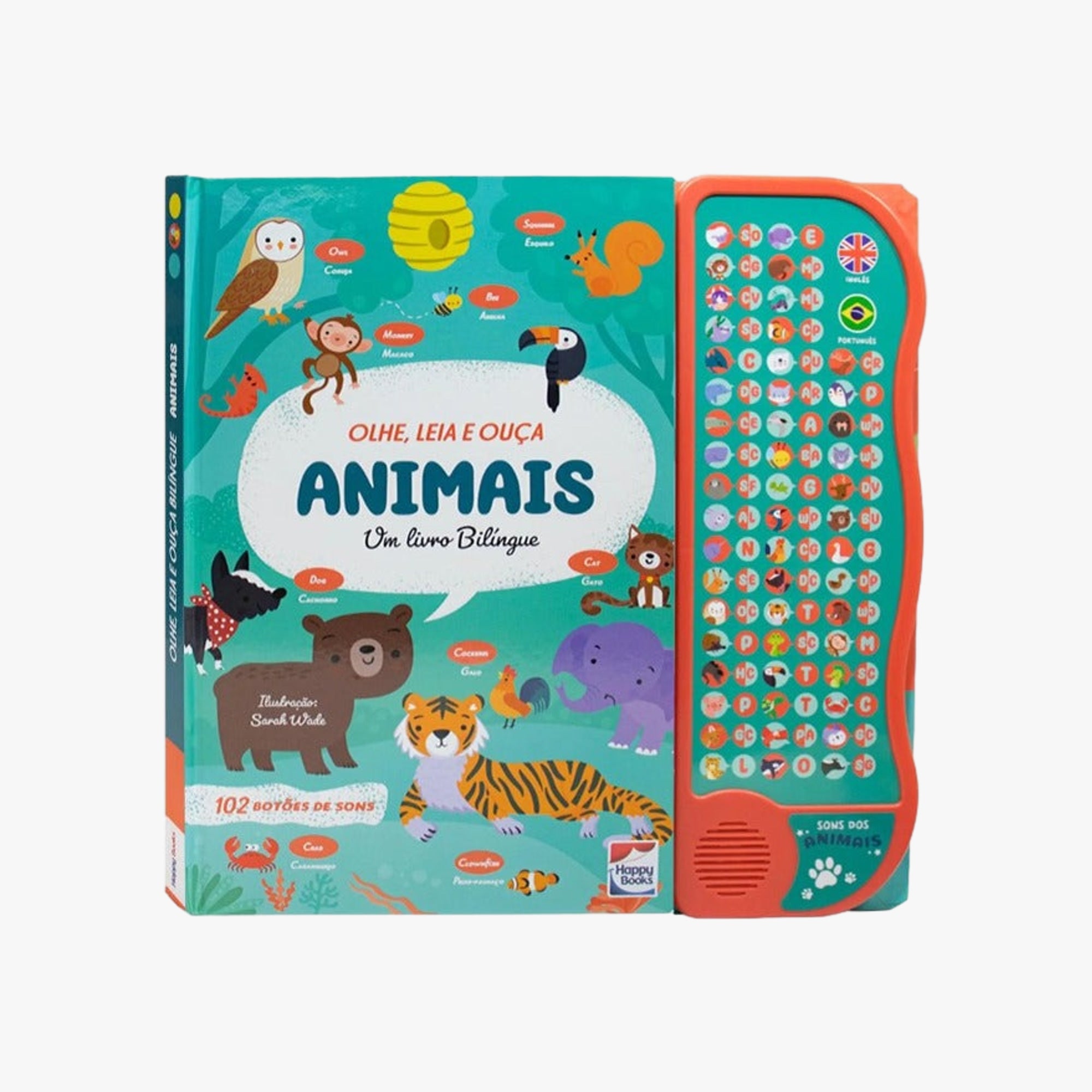 Procure e Encontre Livro Sonoro Animais- Bilíngue