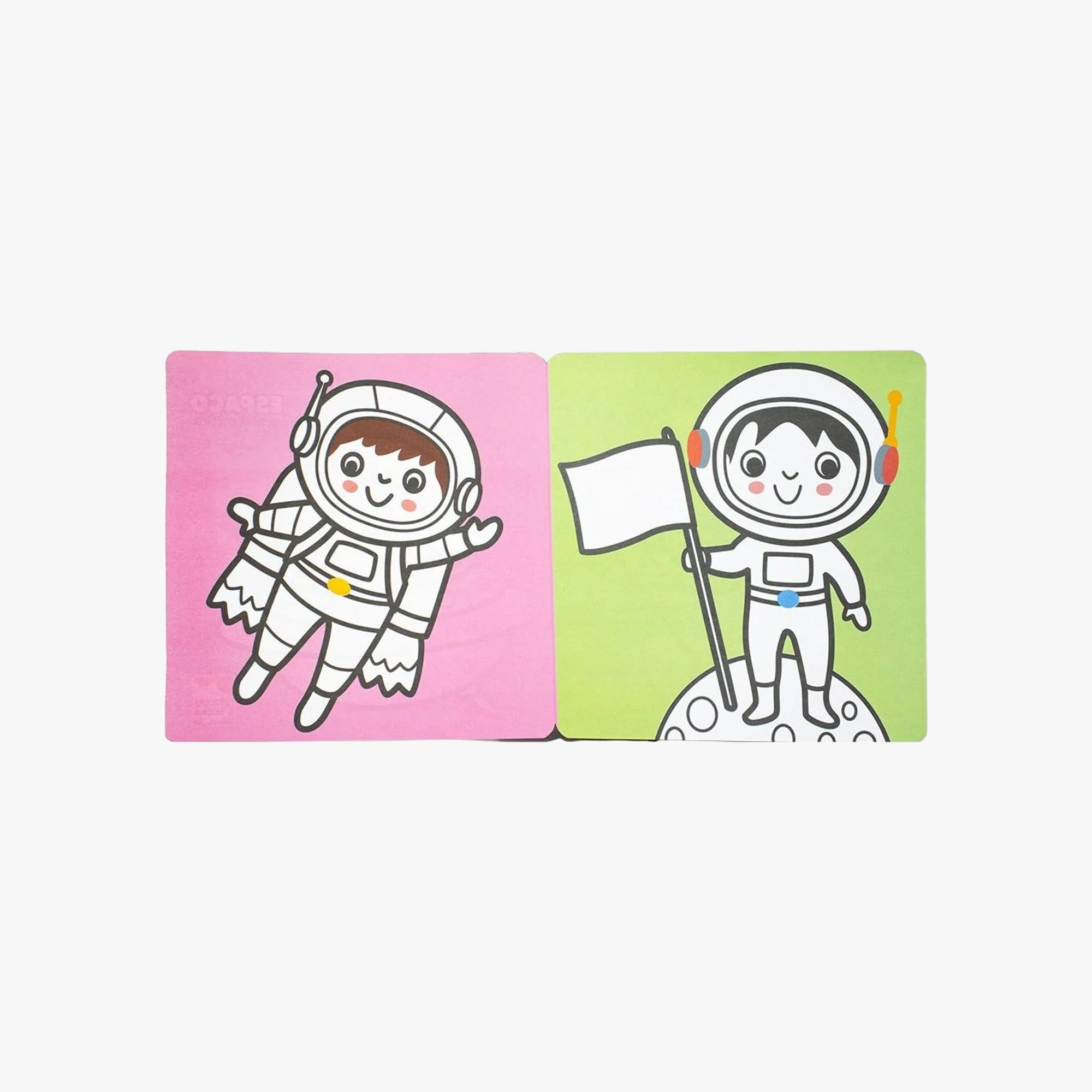 Livro-Sanfona Para Colorir Espaço
