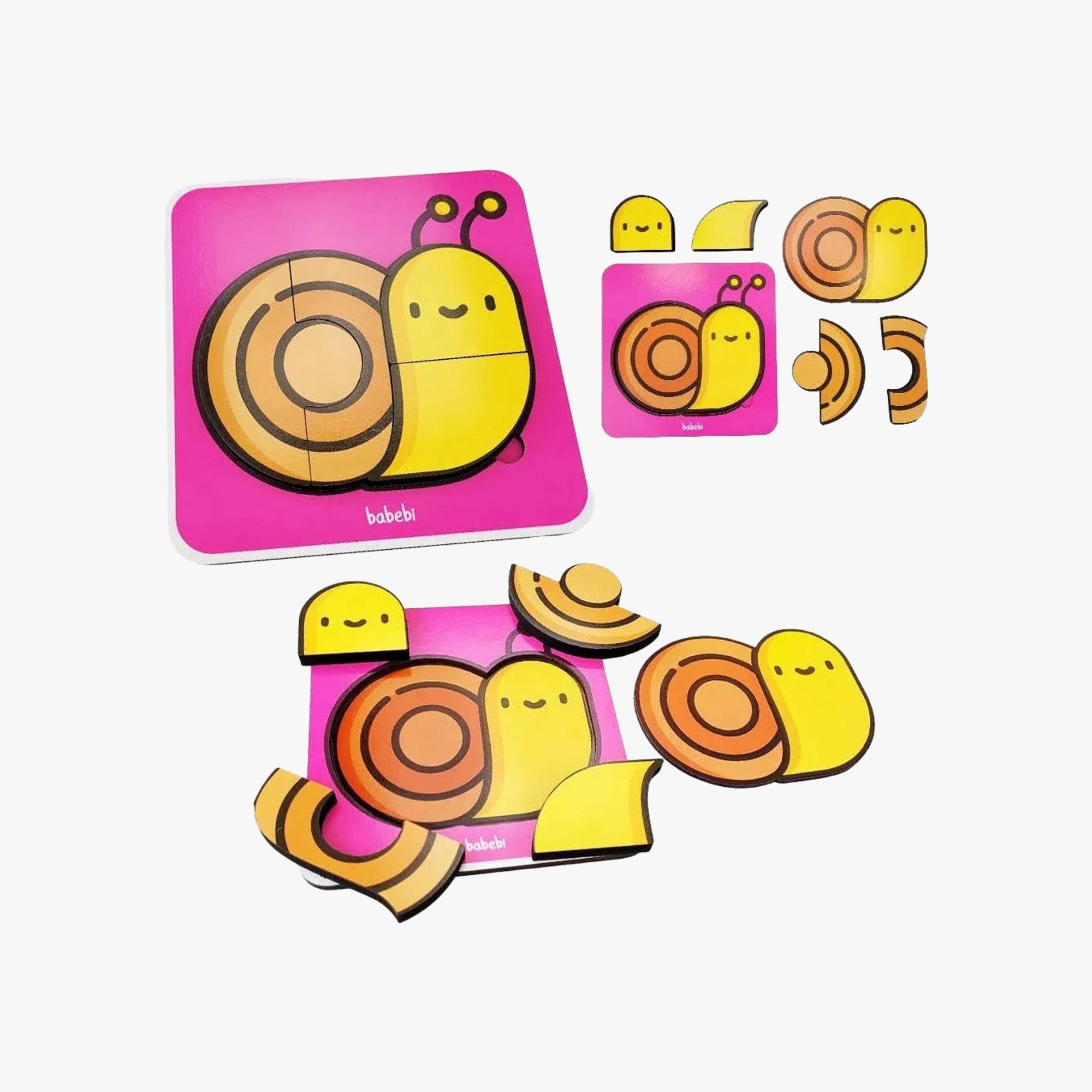 Quebra-Cabeça 4 Partes Caracol