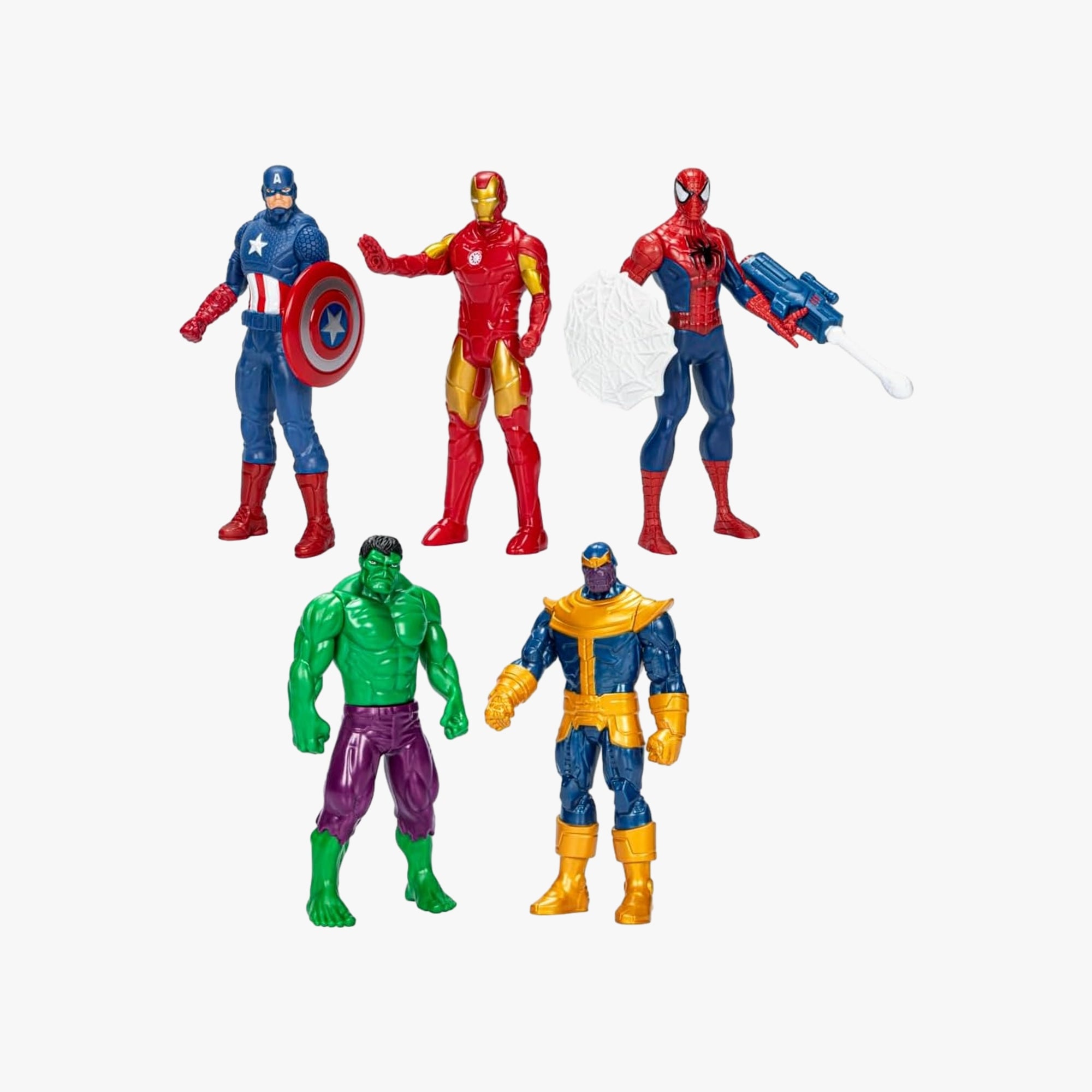 Brinquedo Infantil - Kit com 5 Heróis da Marvel