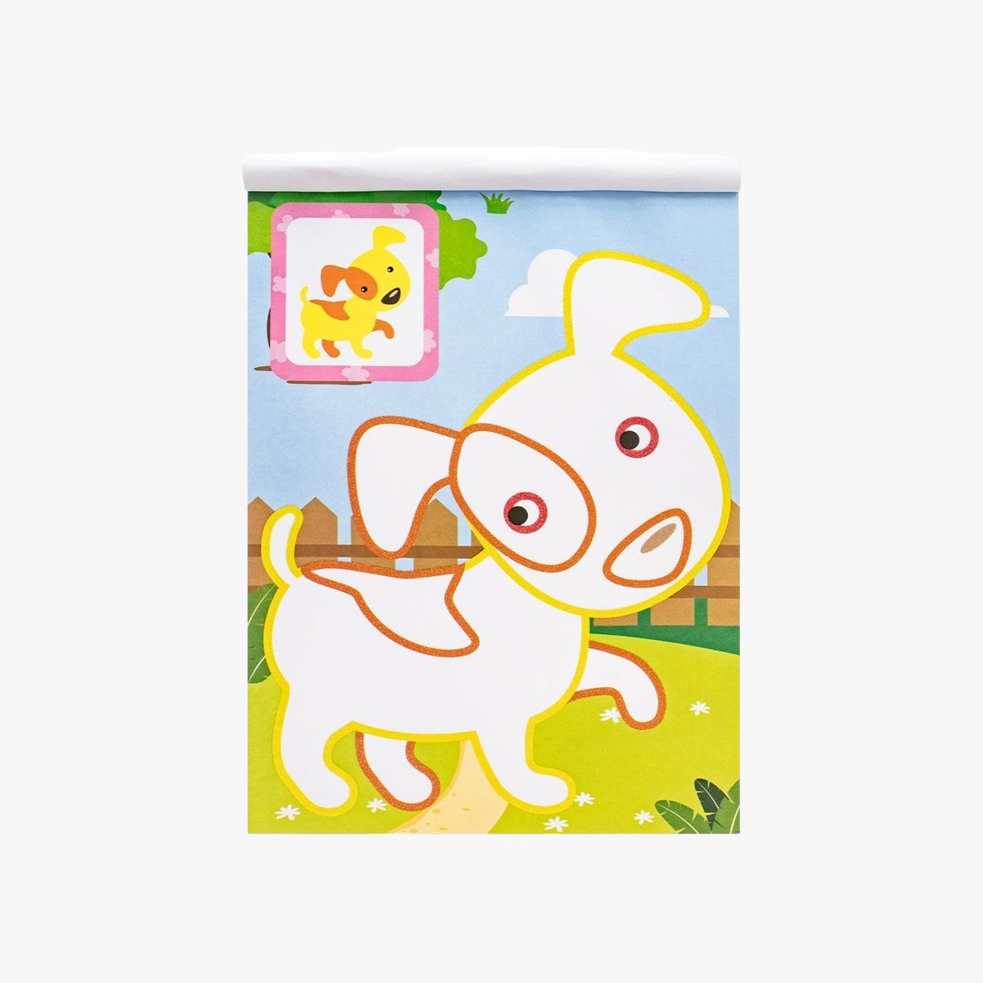 Livro-pad de colorir com Glitter: Fazenda
