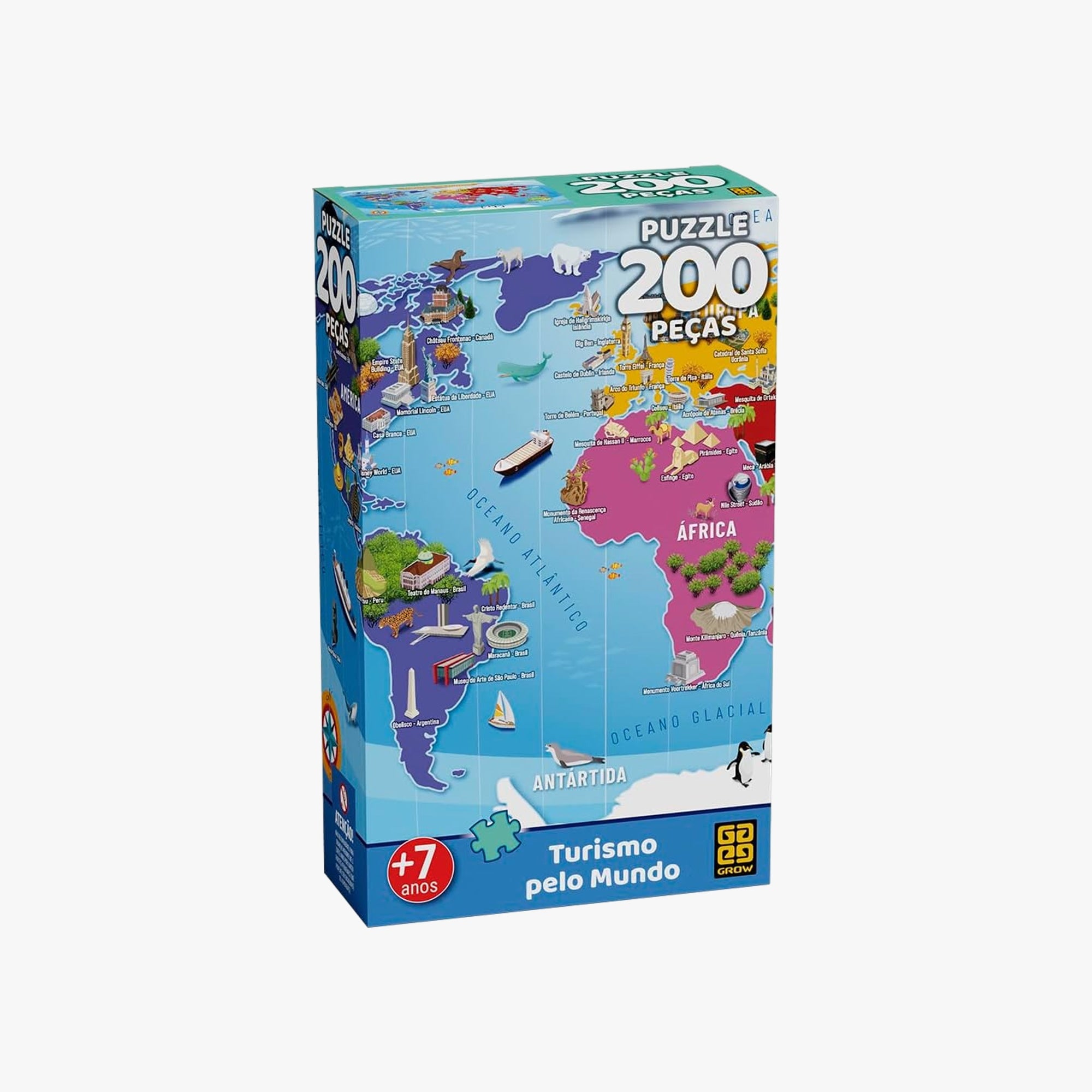 Quebra-Cabeça Turismo pelo Mundo 200 peças