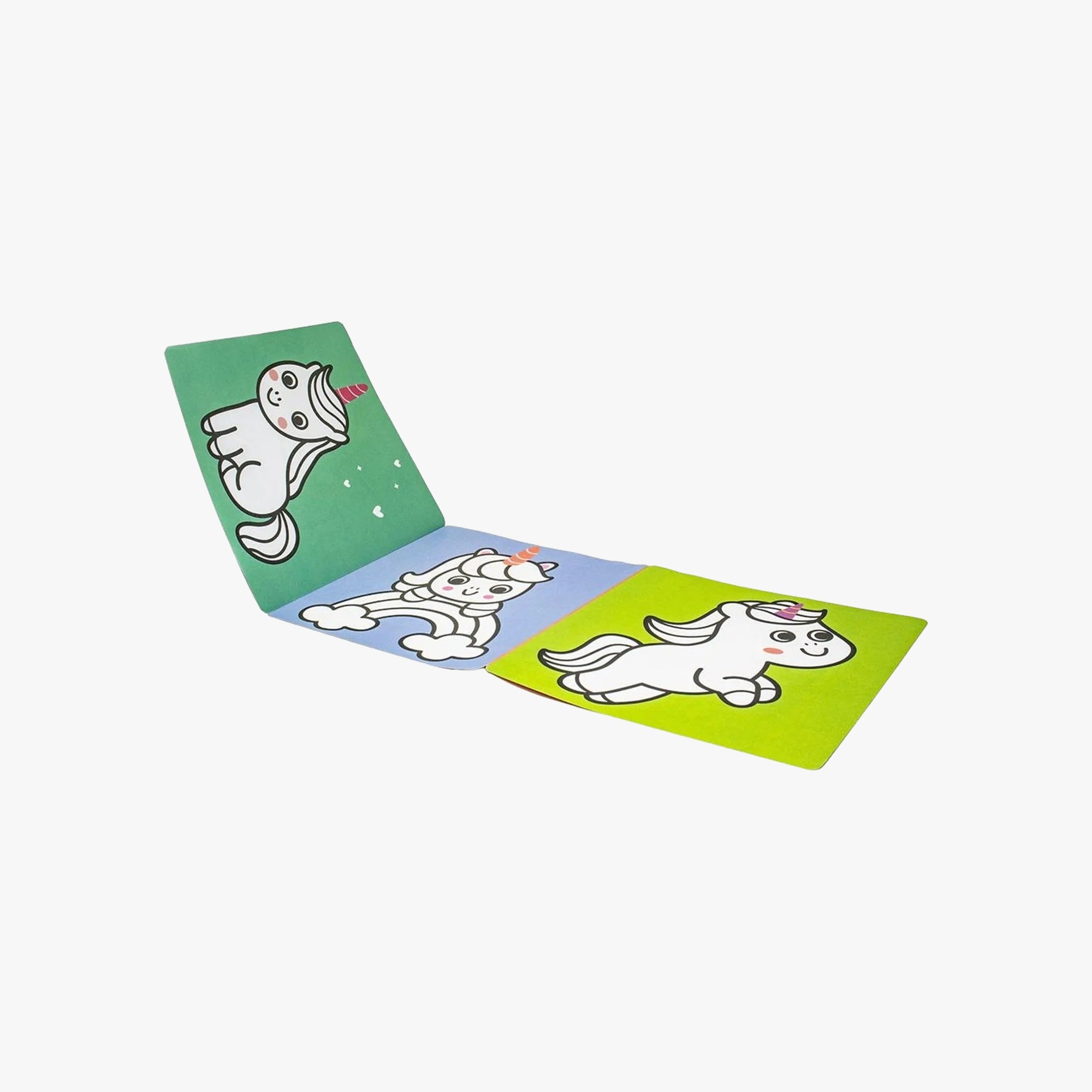 Livro-Sanfona Para Colorir Unicórnios