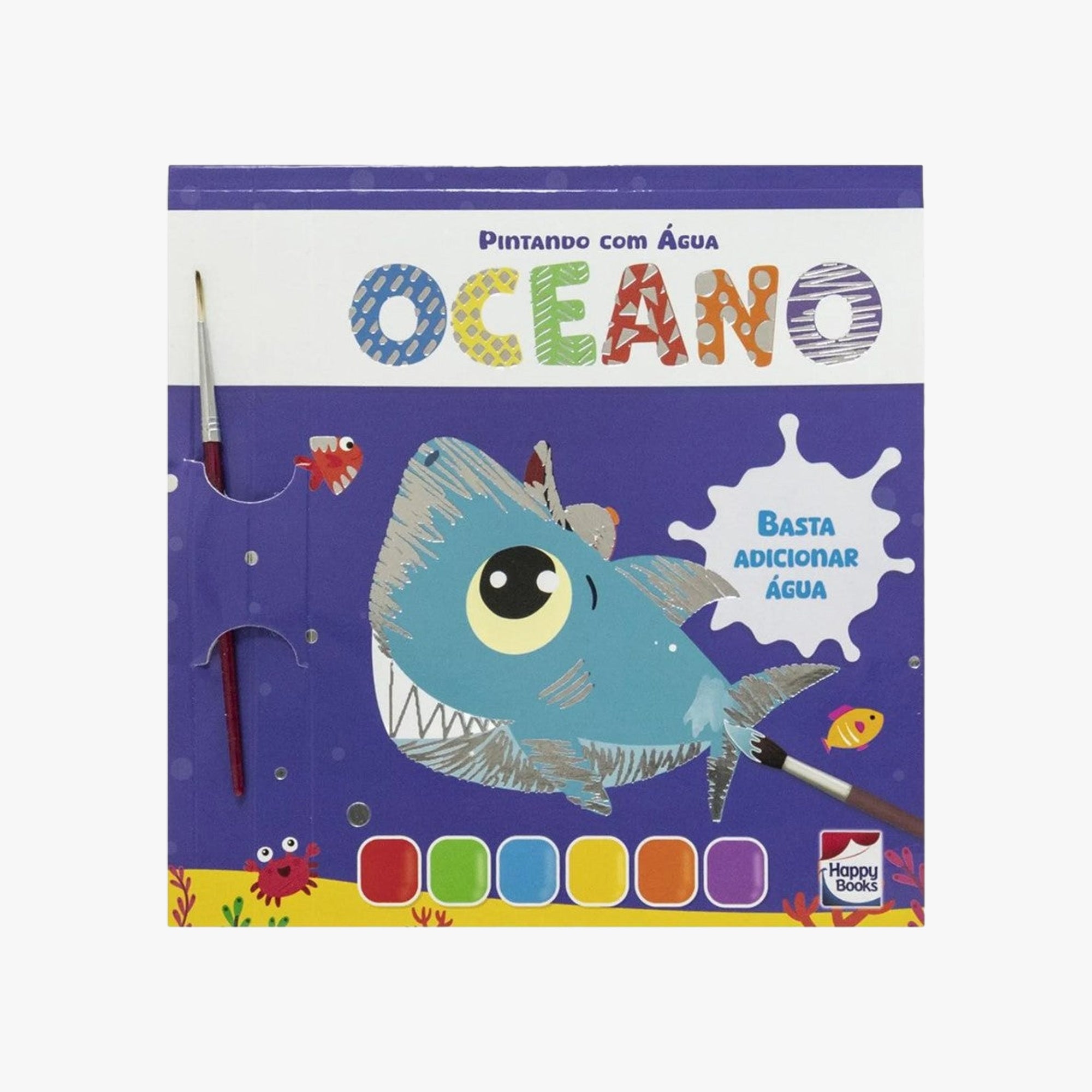 Livro Pintando com Água Oceano