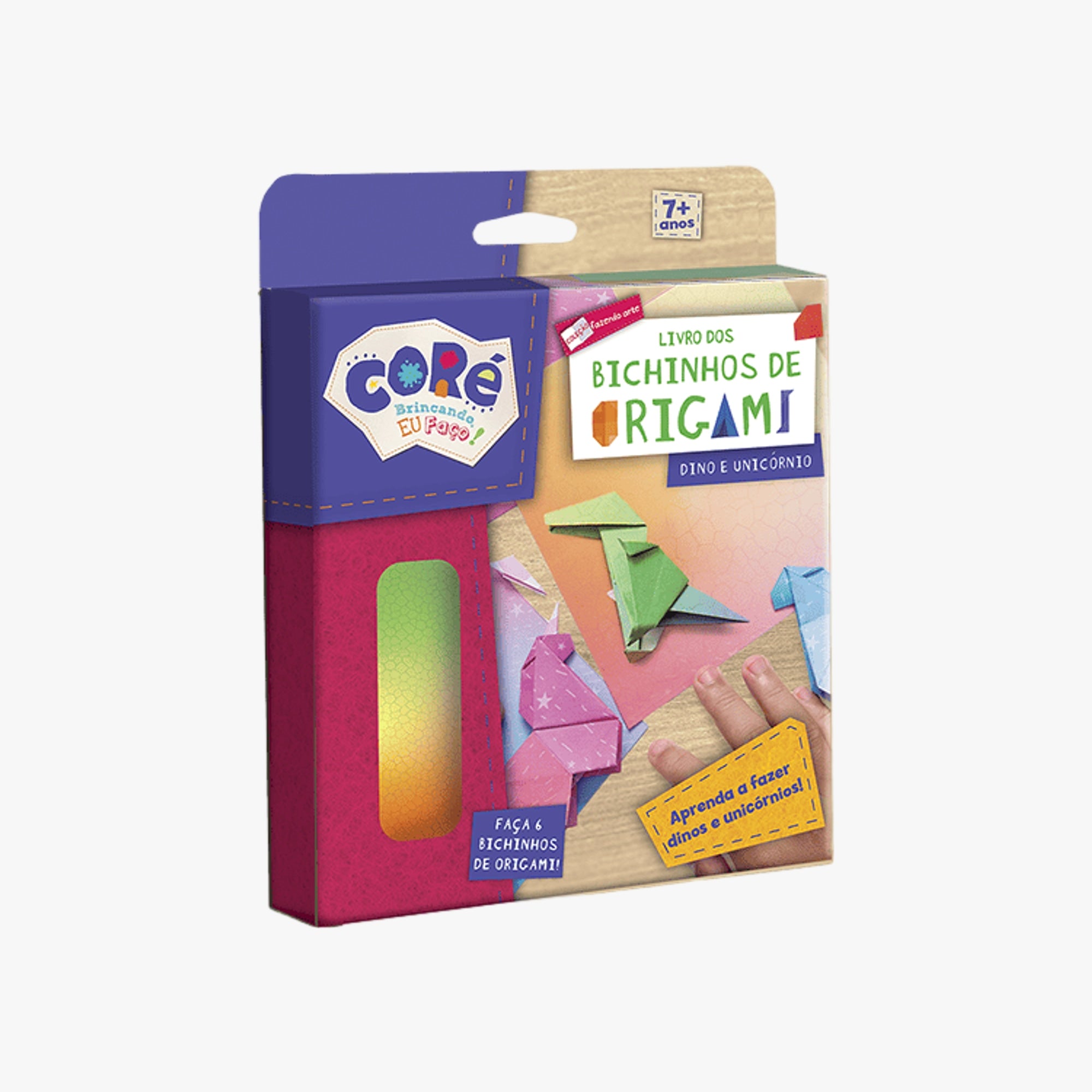 Livro dos Bichinhos de Origami Dinossauro e Unicórnio