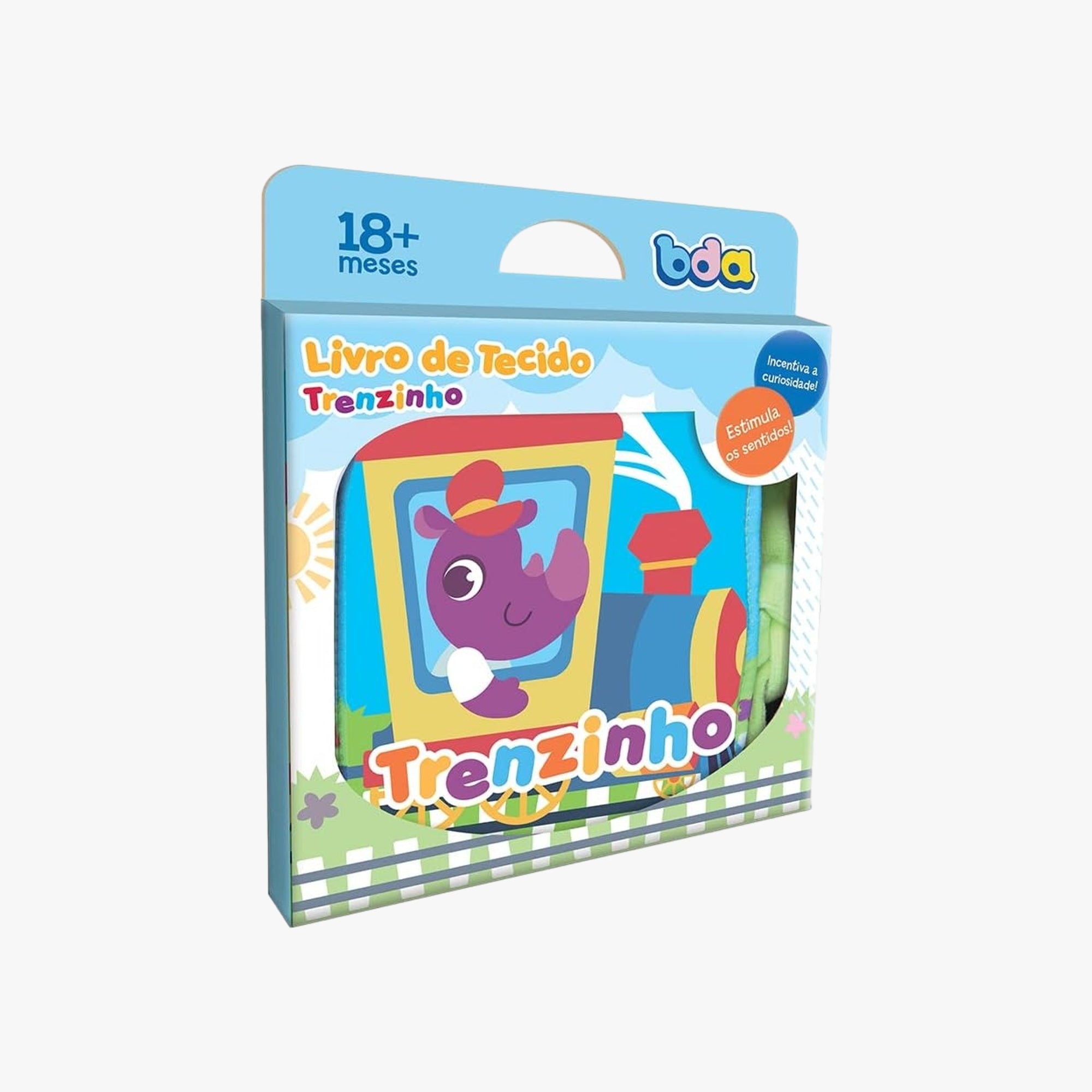 Livro de Tecido Para Bebê Trenzinho