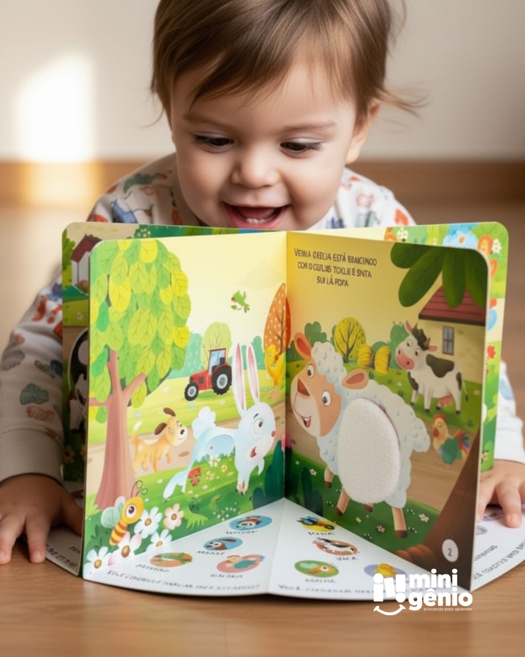 Livro Infantil Onde Estão os Animais da Fazenda? - Toque e sinta