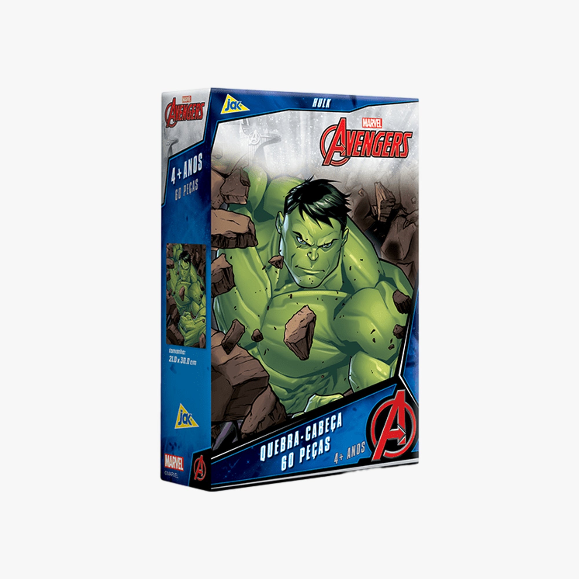 Quebra-Cabeça Hulk Marvel 60 Peças