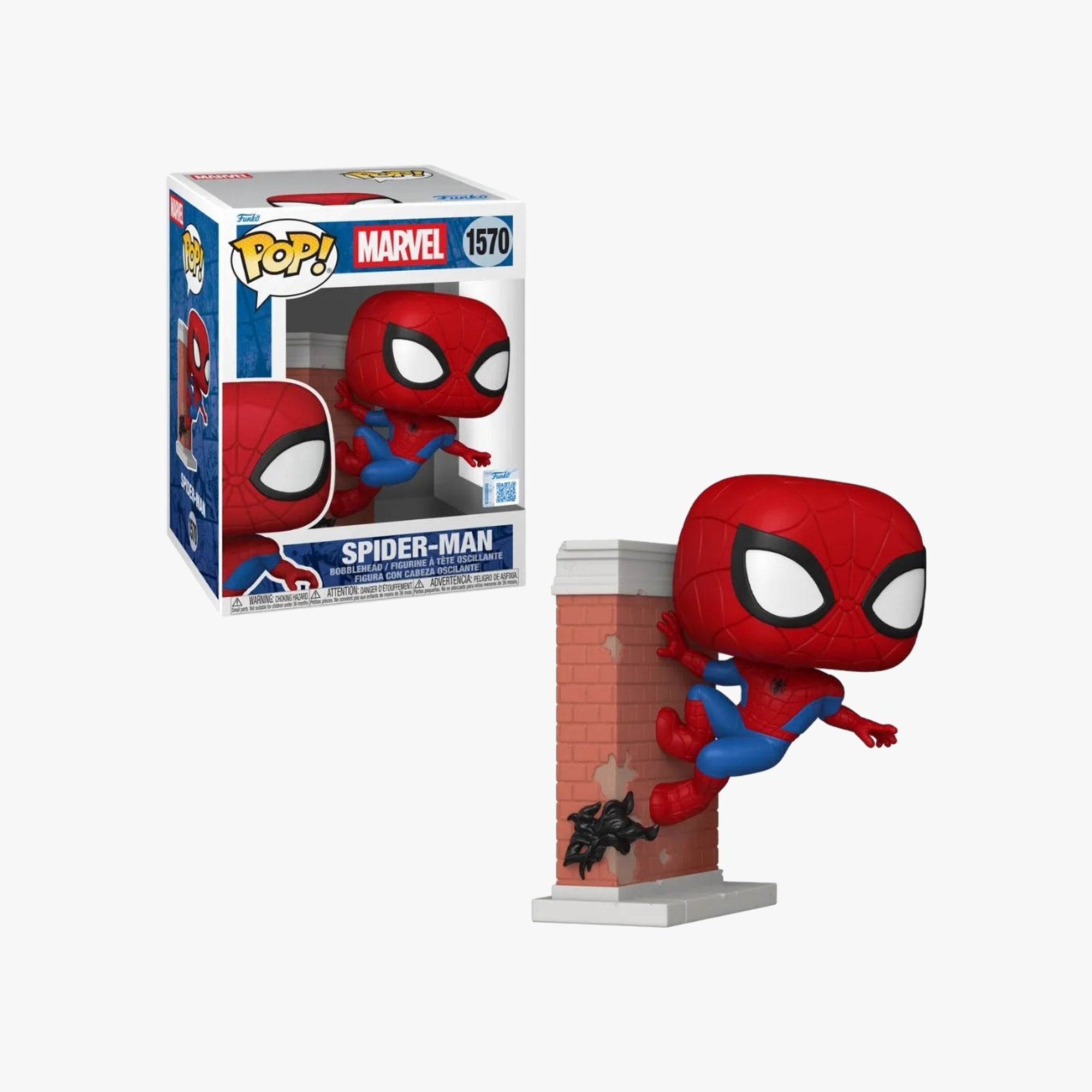 Boneco Funko Pop! Premium Exclusivo Marvel - Homem-Aranha na Parede