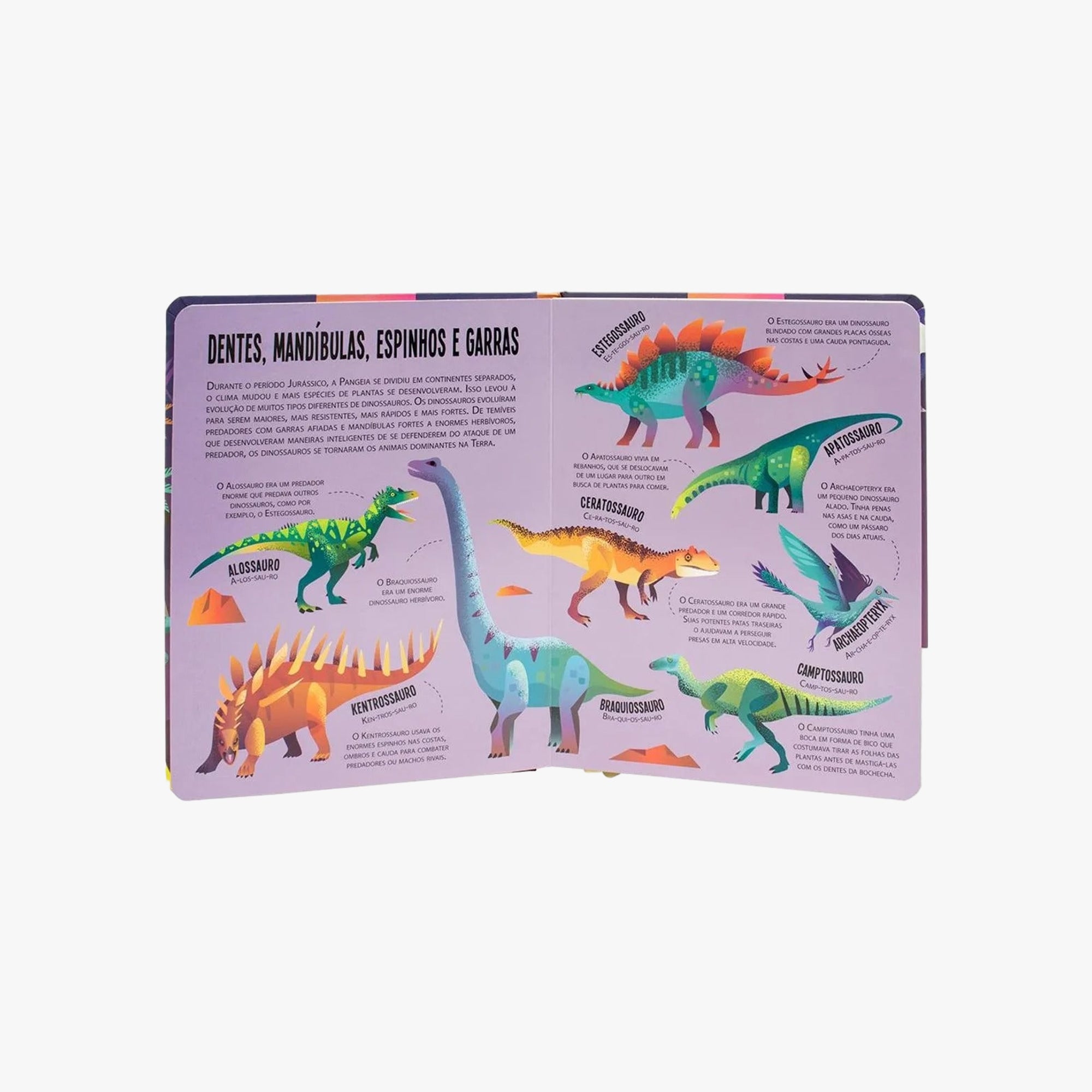 Livro com Lanterna Procure e Encontre Dinossauros
